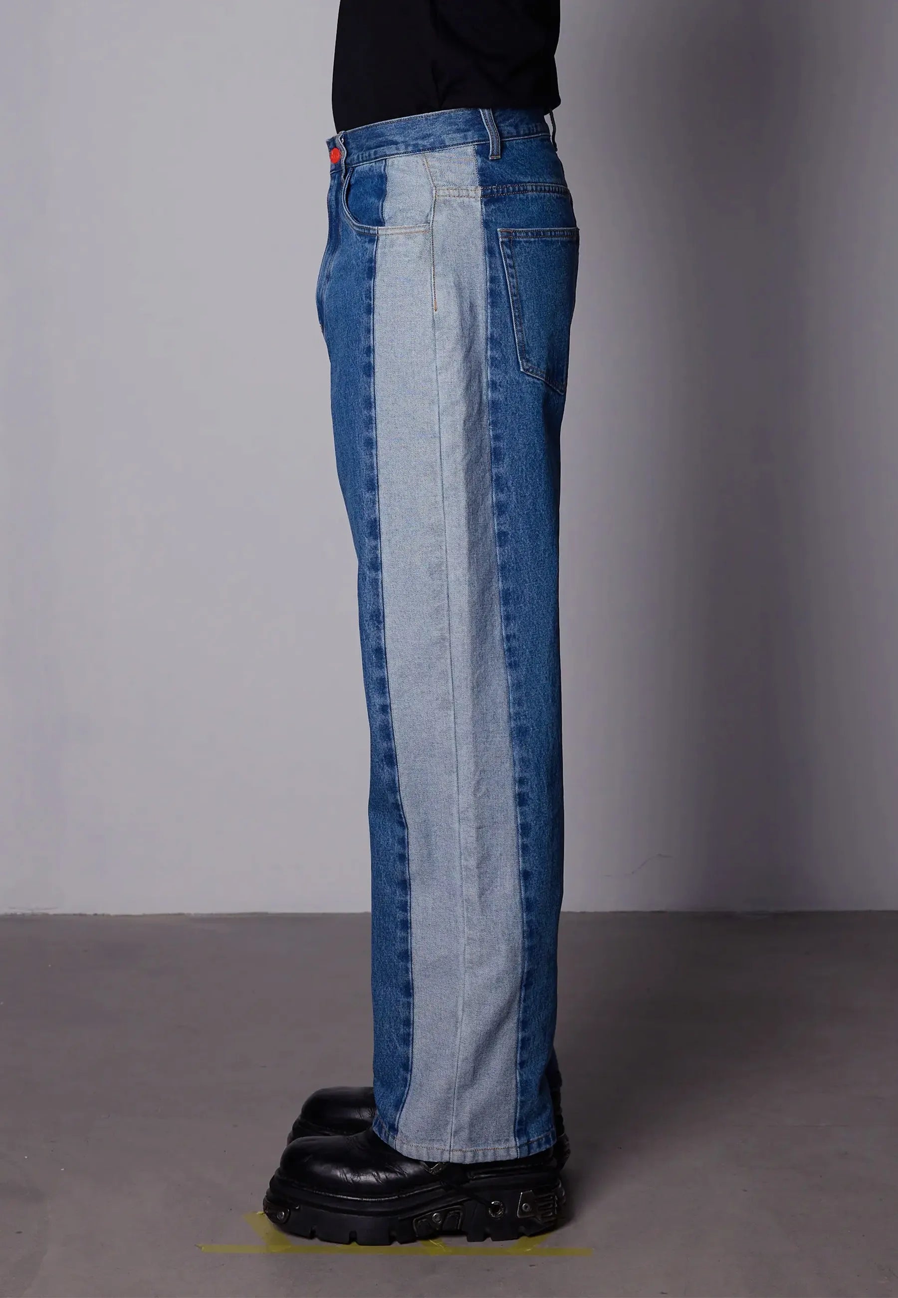 Super Loose - Blue Side Panel/Tobacco Stitching