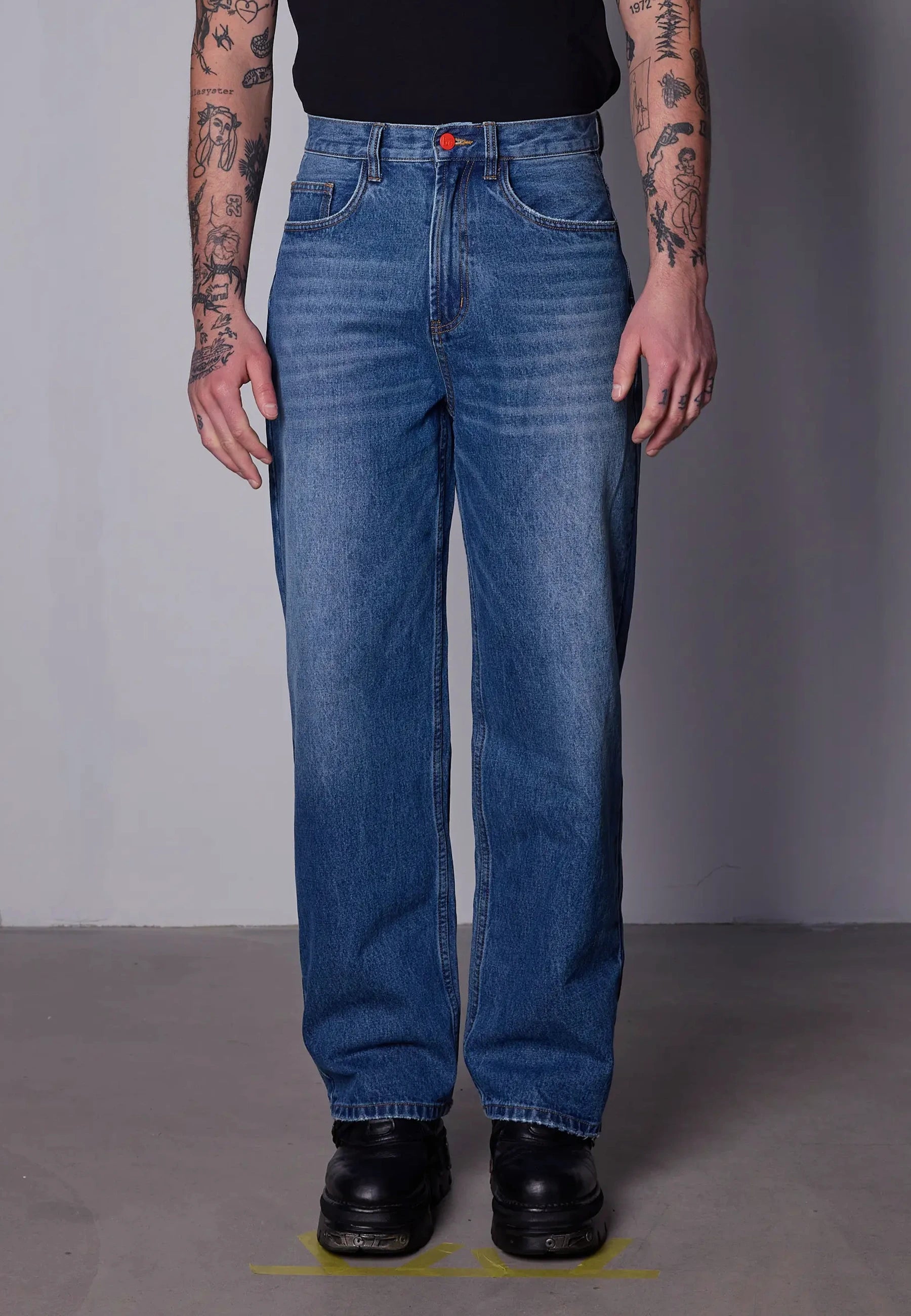 Super Loose - Ocean Blue/Tobacco Stitching