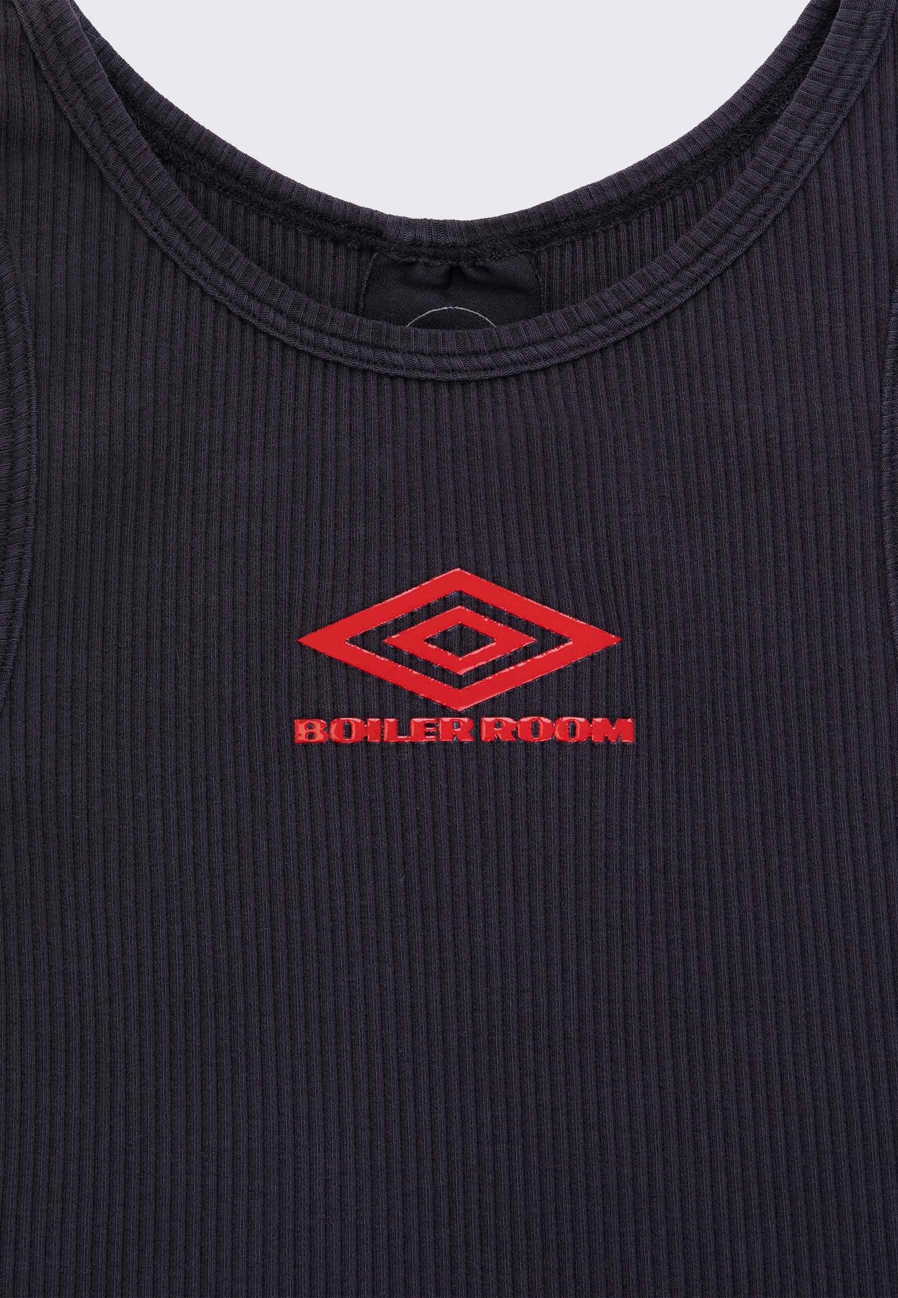 Boiler Room x Umbro Football Ribbed Top - Black