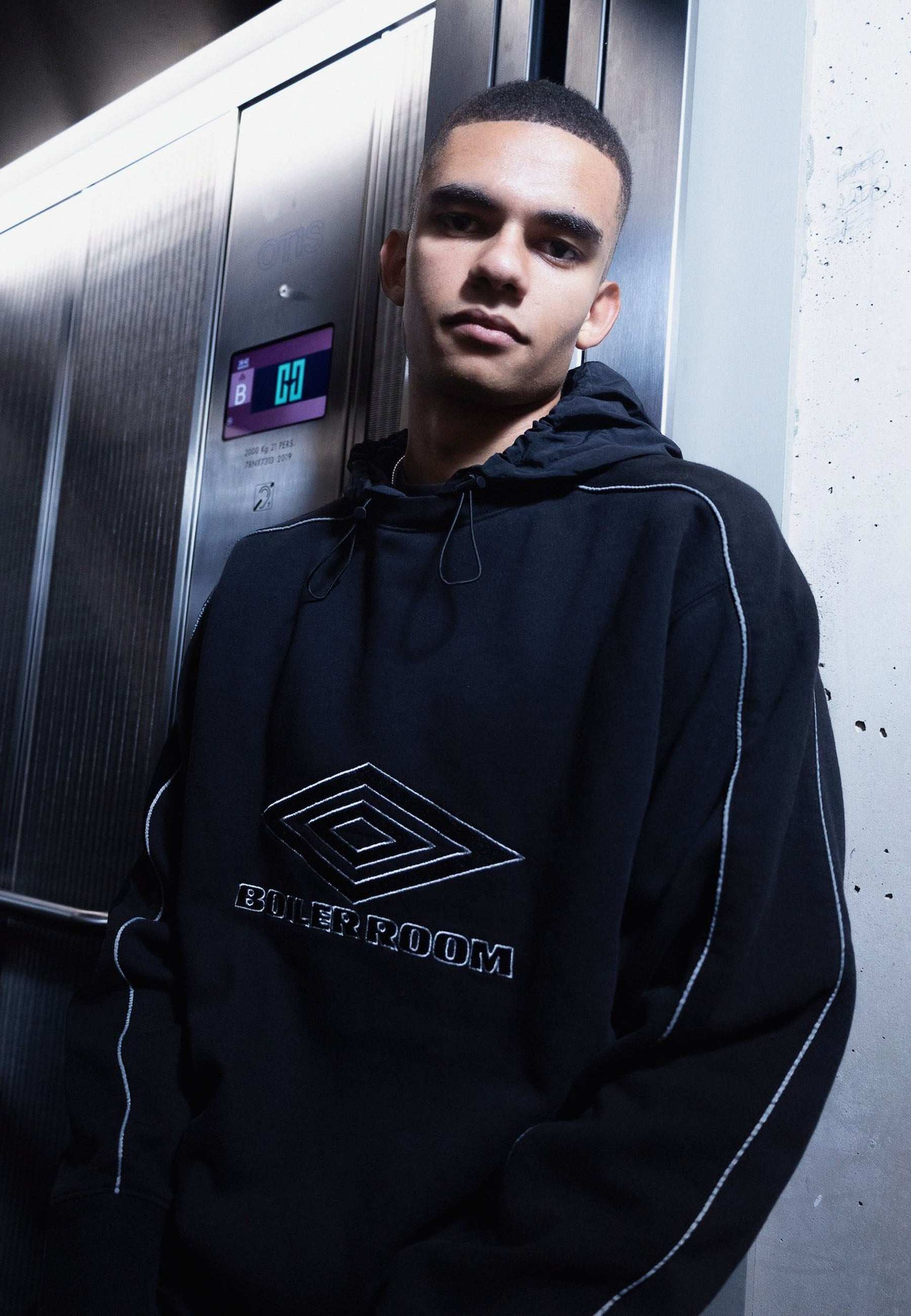 Boiler Room x Umbro Hood-black