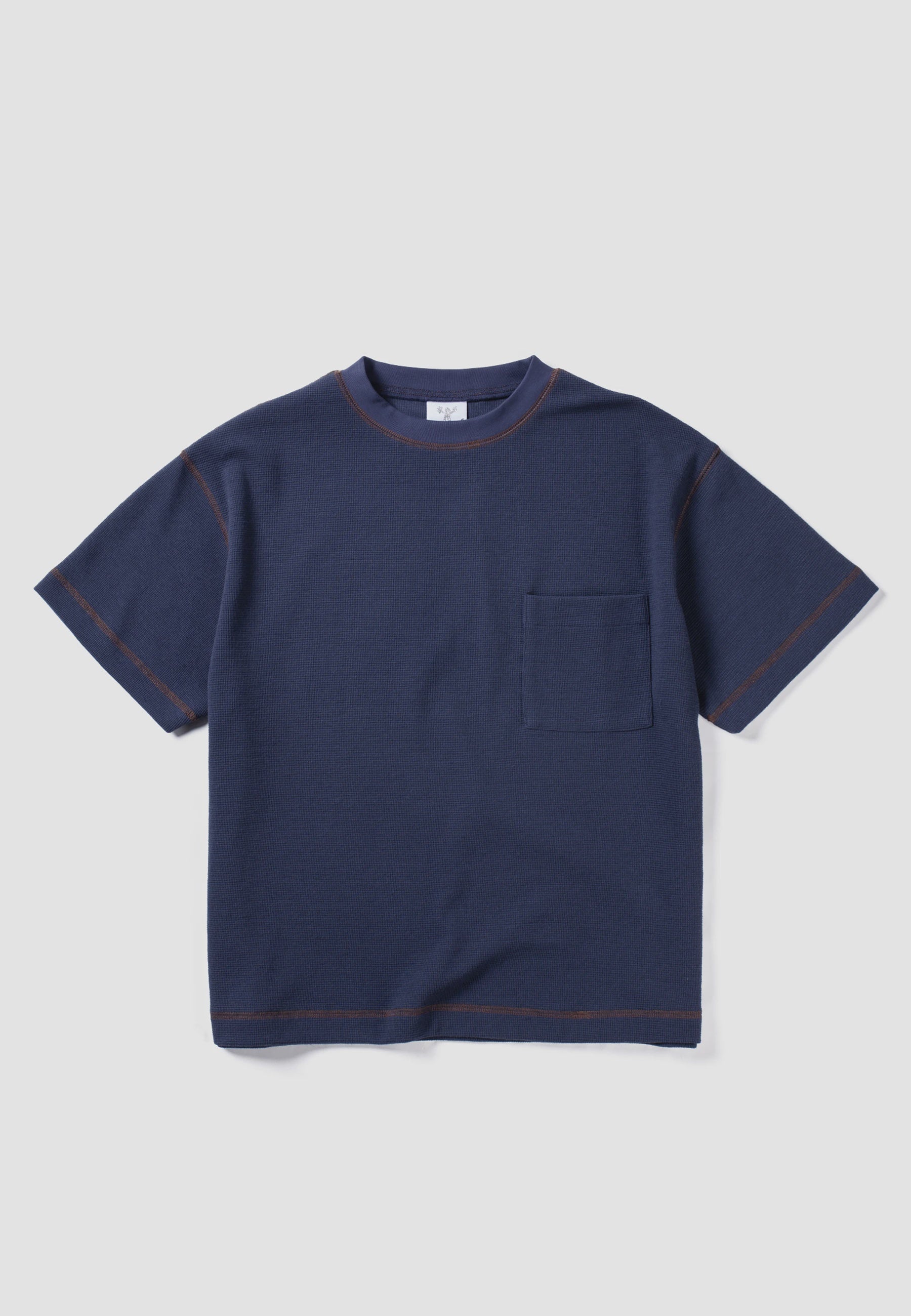 Waffle Pocket T-Shirt - Navy