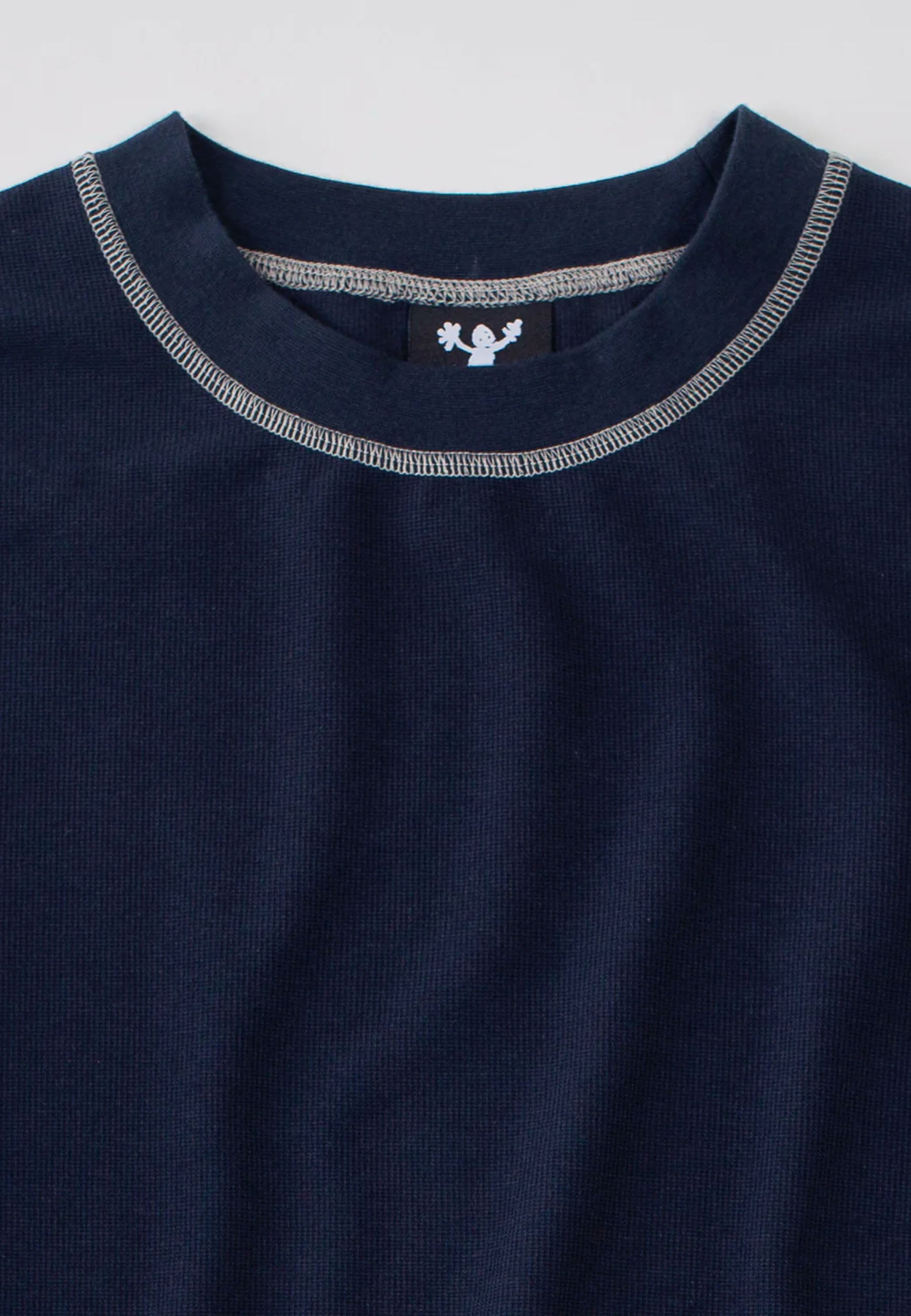 Waffle Long Sleeve T-shirt - Navy