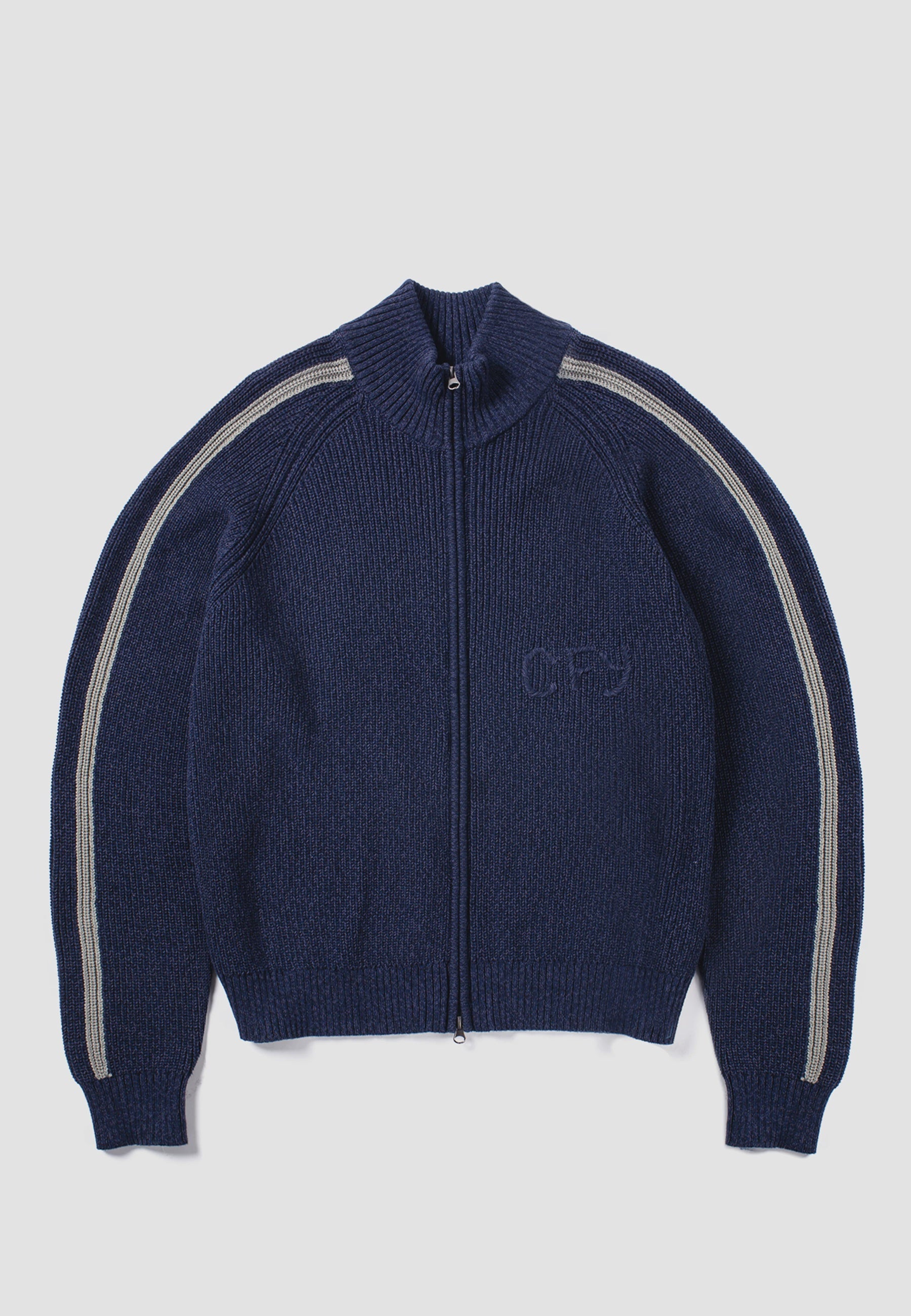 Wolfe Zip Knit - Navy