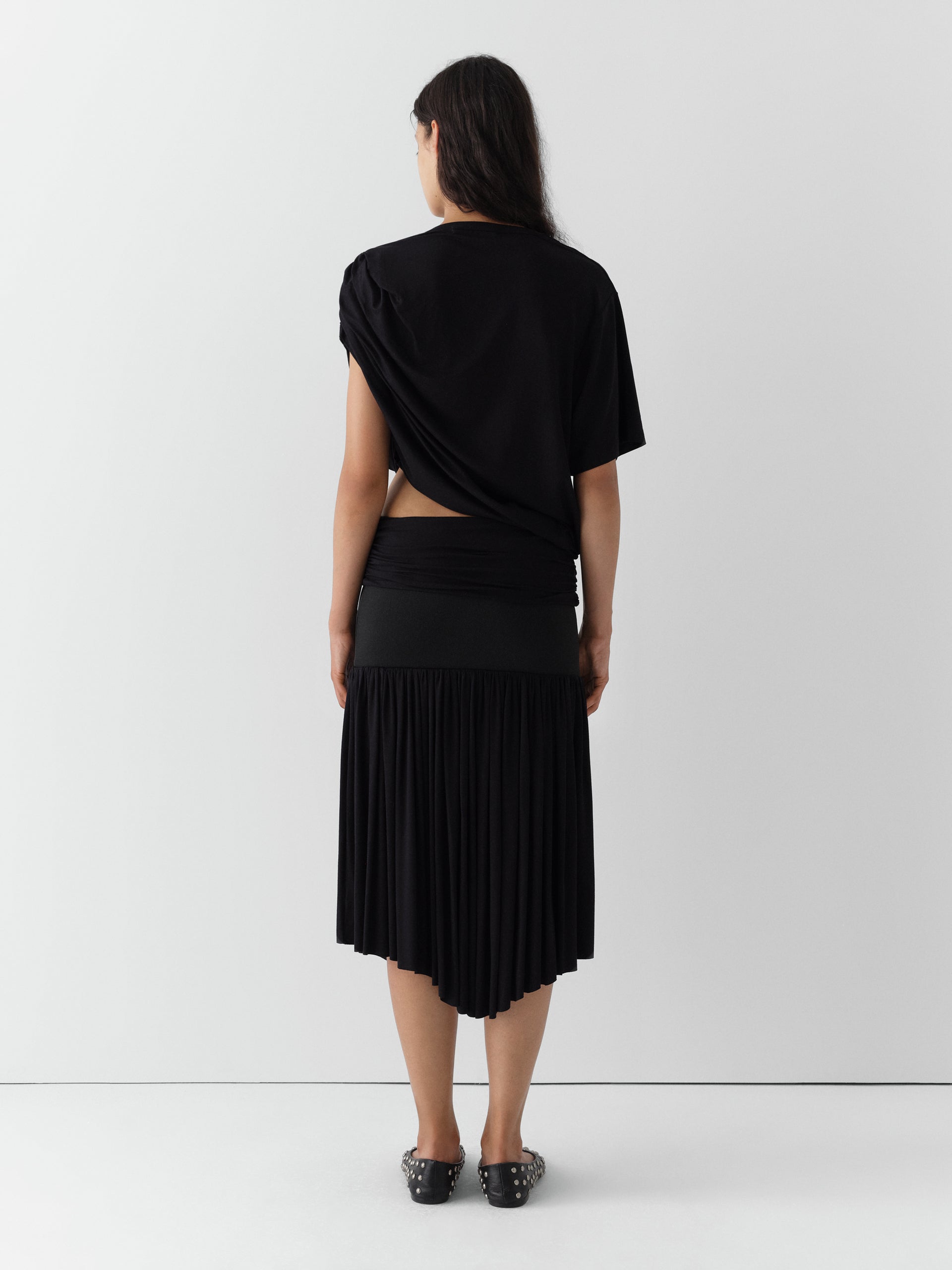 Carine Midi Skirt - Black