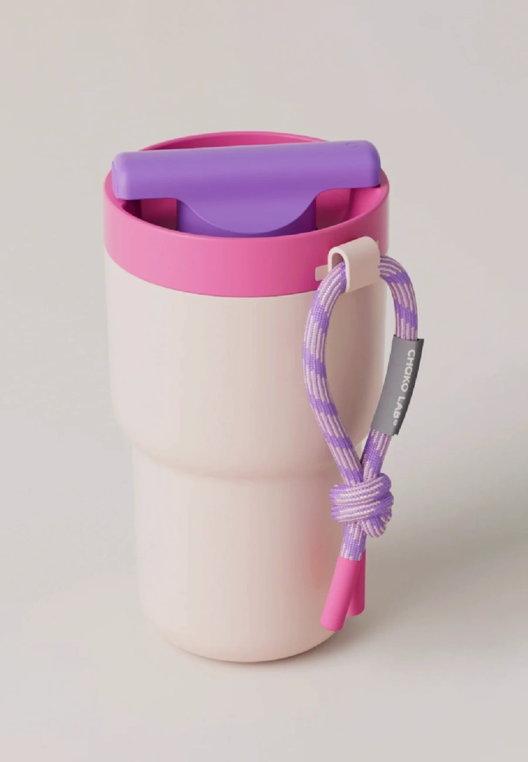 Twist Tumbler Braided Handle - Pink/Purple