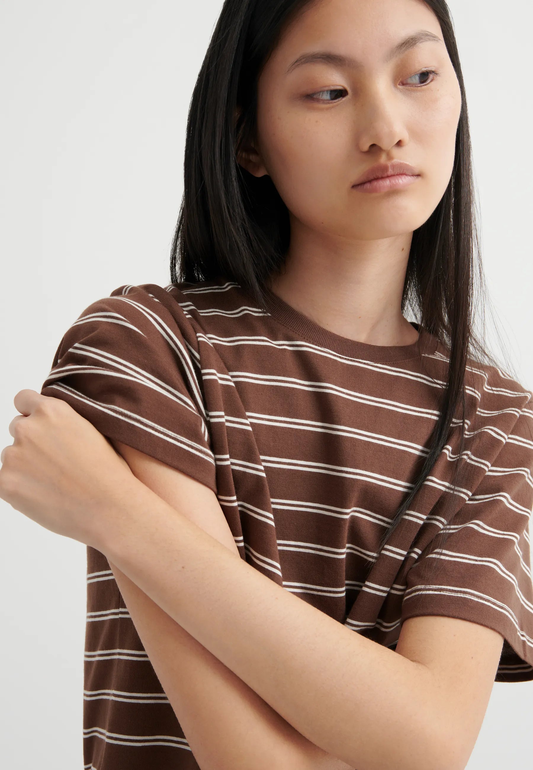 Classic T-Shirt - Brown Stripe