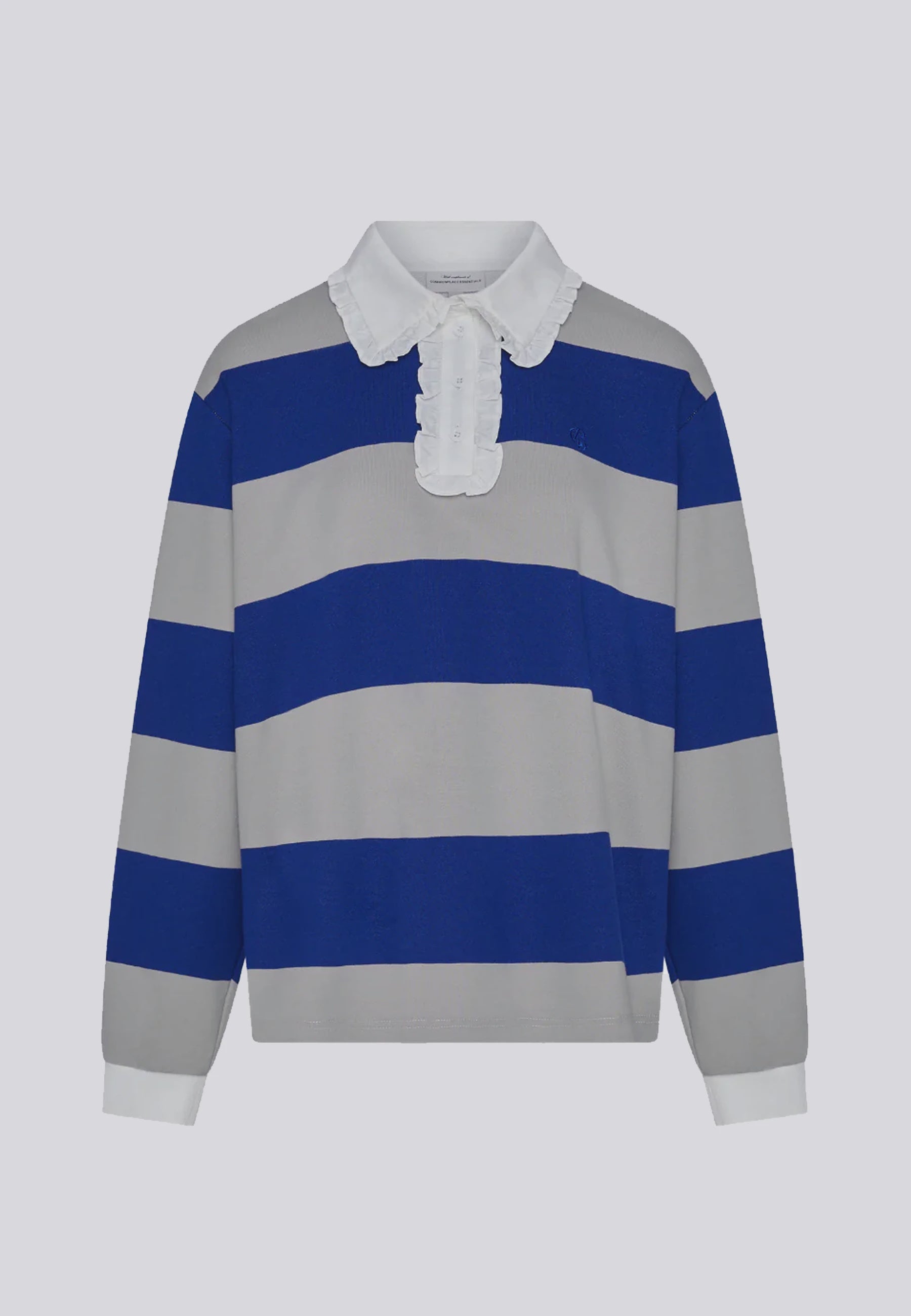 Ocean Frill Polo - Navy/Grey/White