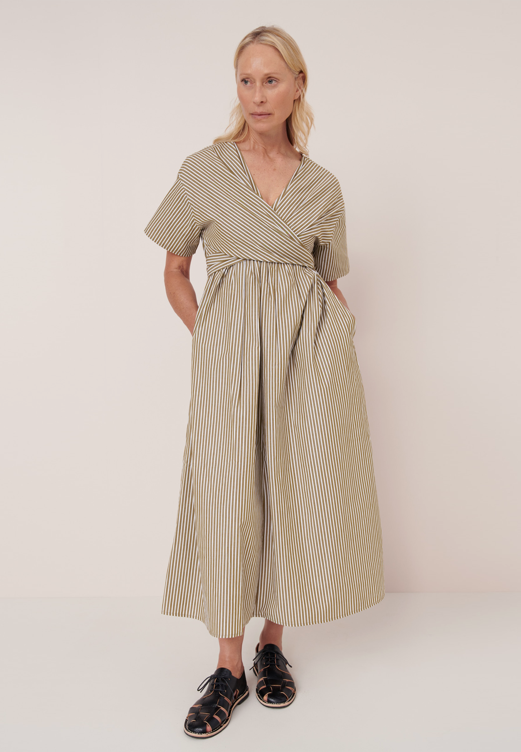 Composer Dress - Treetop Stripe