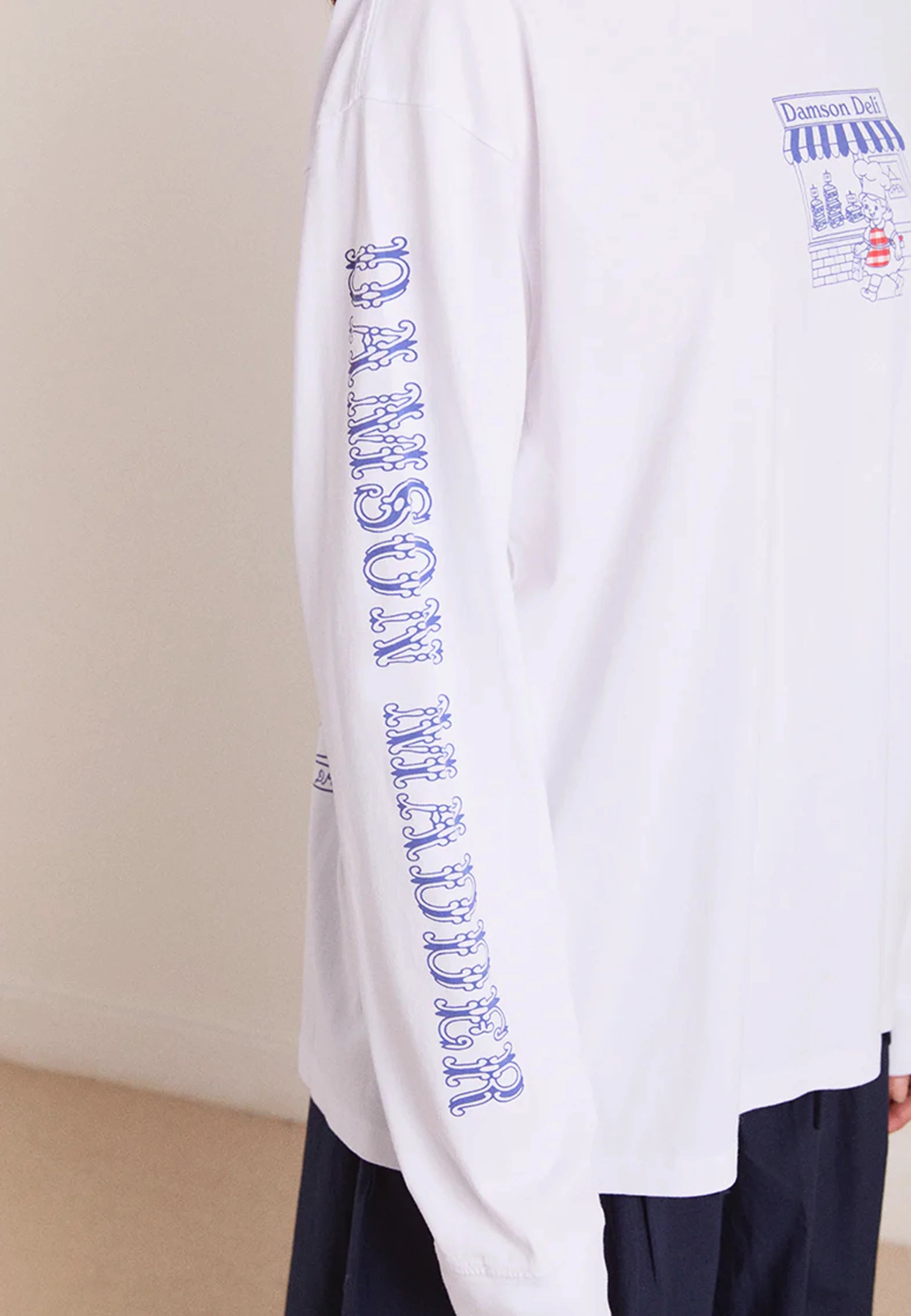 Damson Deli LS Shirt - White