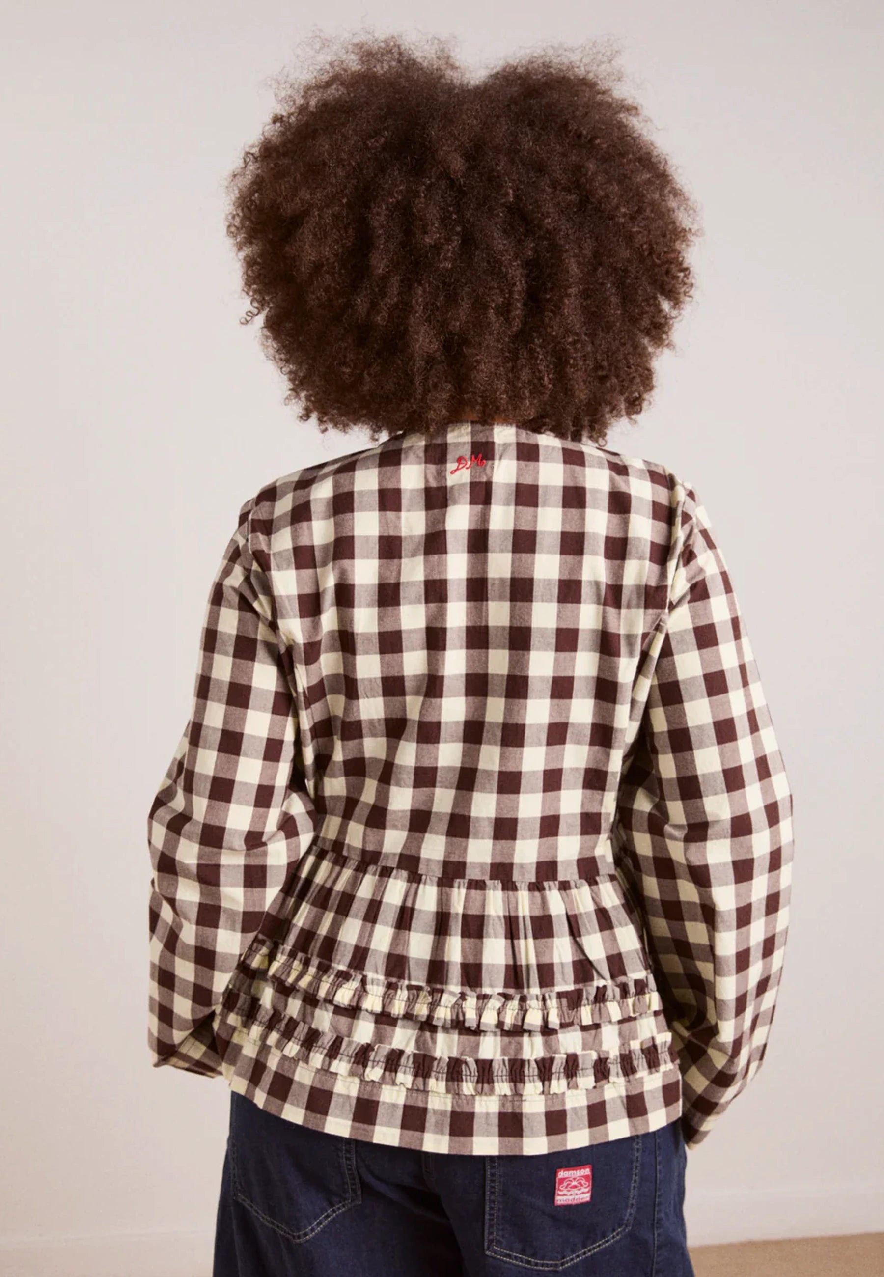 Madison Blouse - Butter Gingham