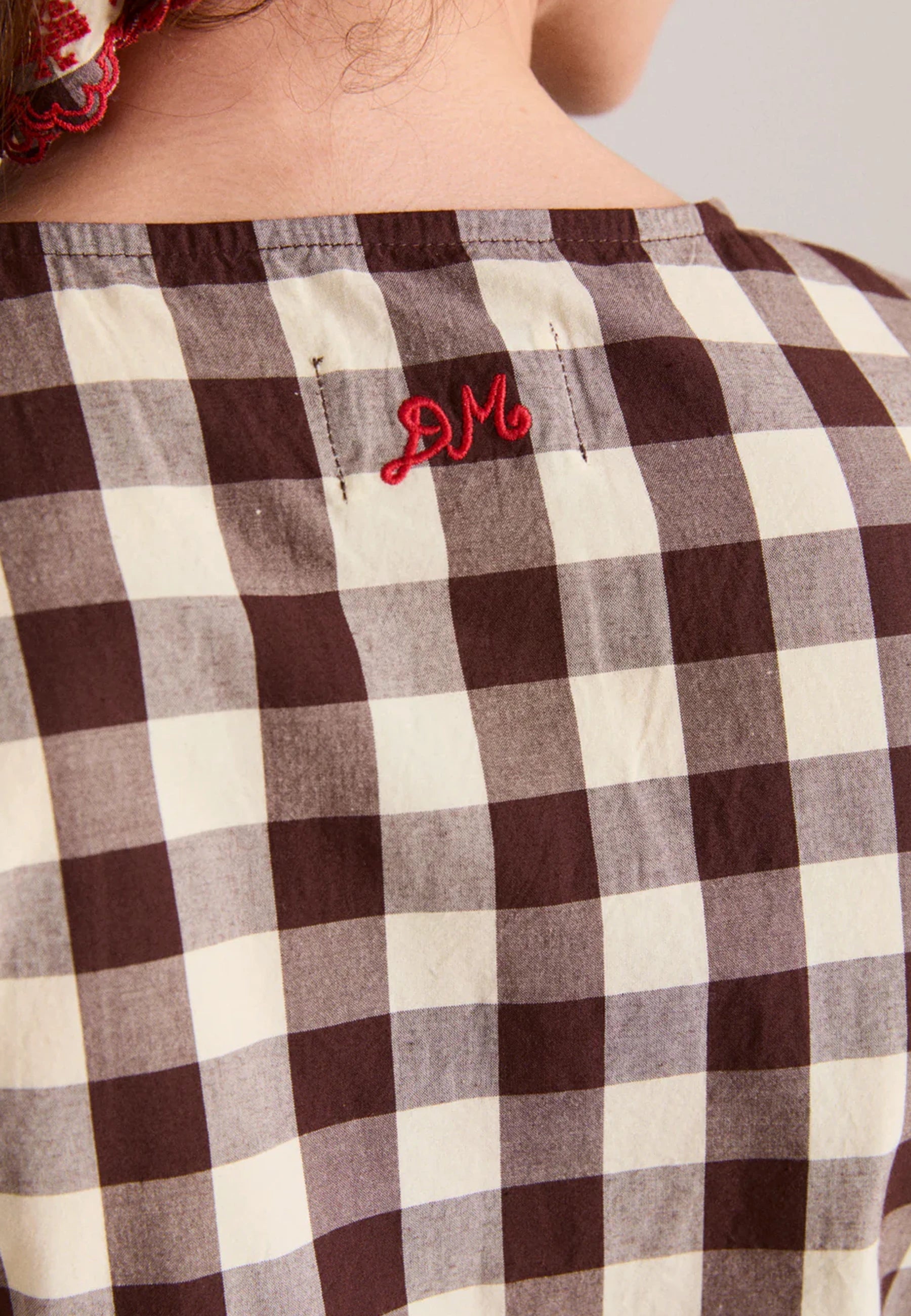 Madison Blouse - Butter Gingham