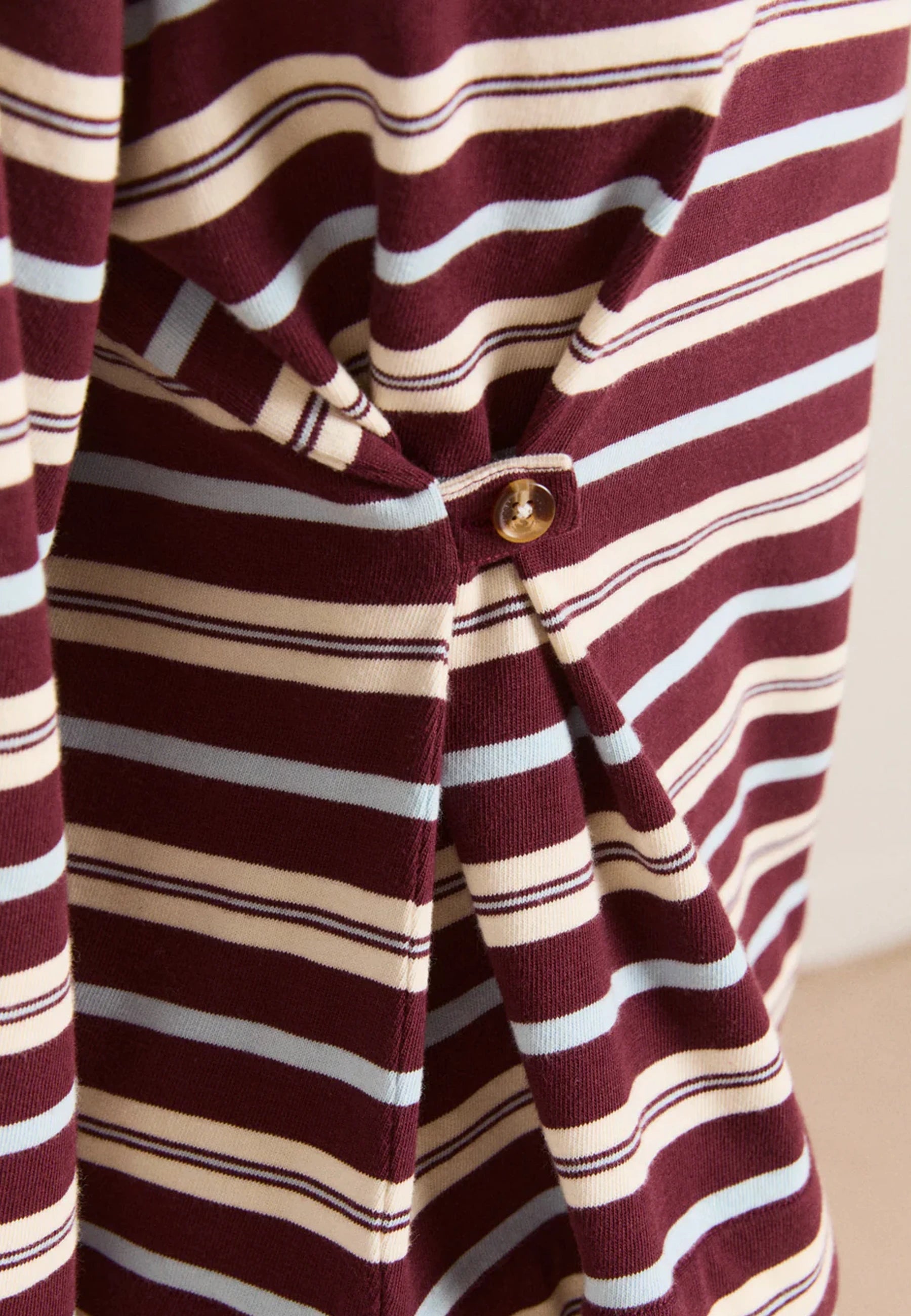 Noah Cinch Layered Rugby - Choc Stripe