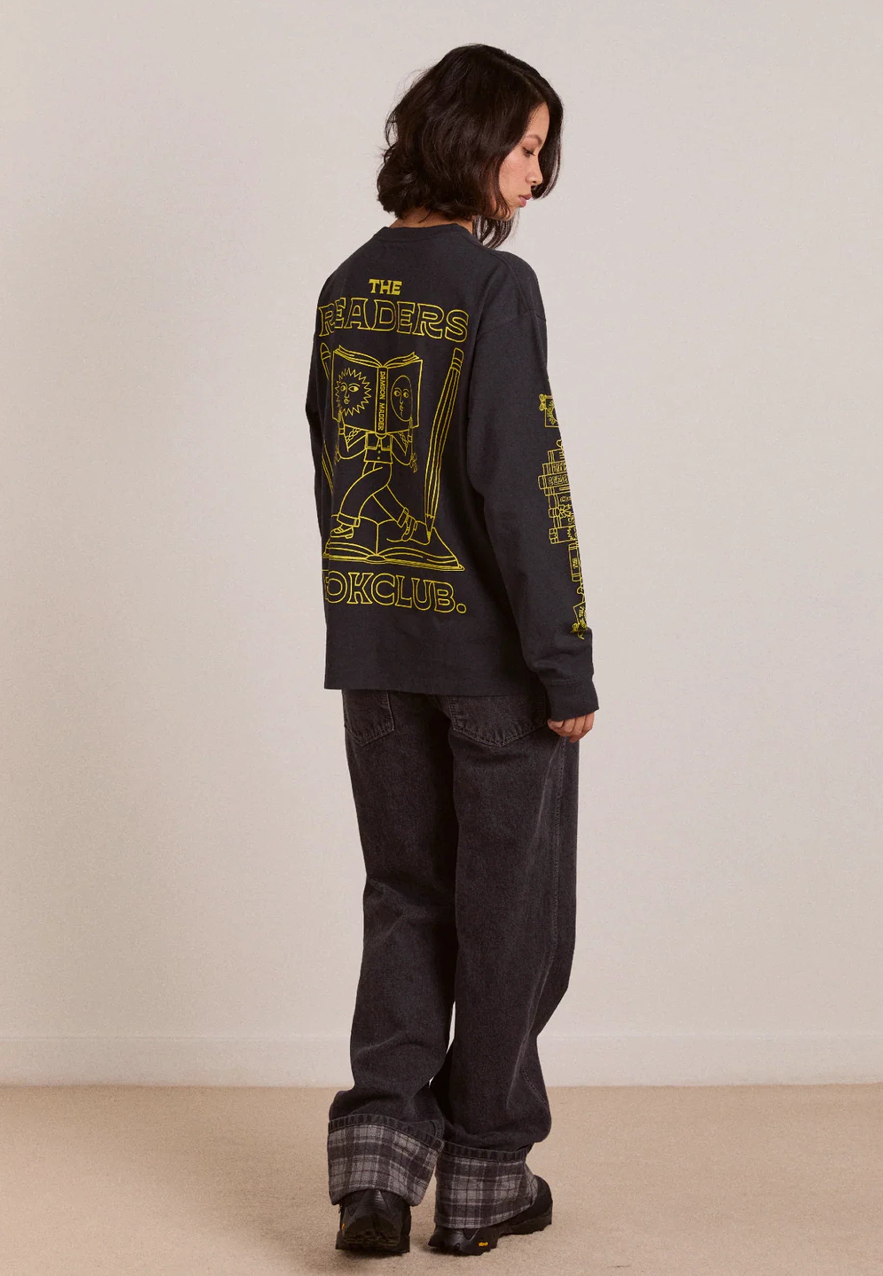 The Reader LS Shirt - Charcoal