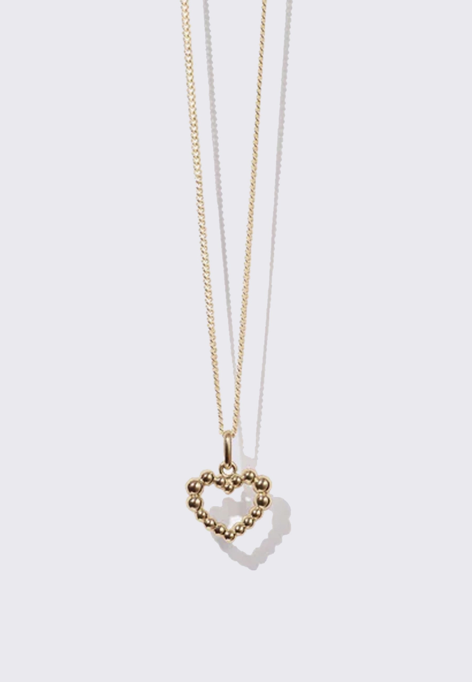 Fizzy Heart Charm Necklace - Gold Plated