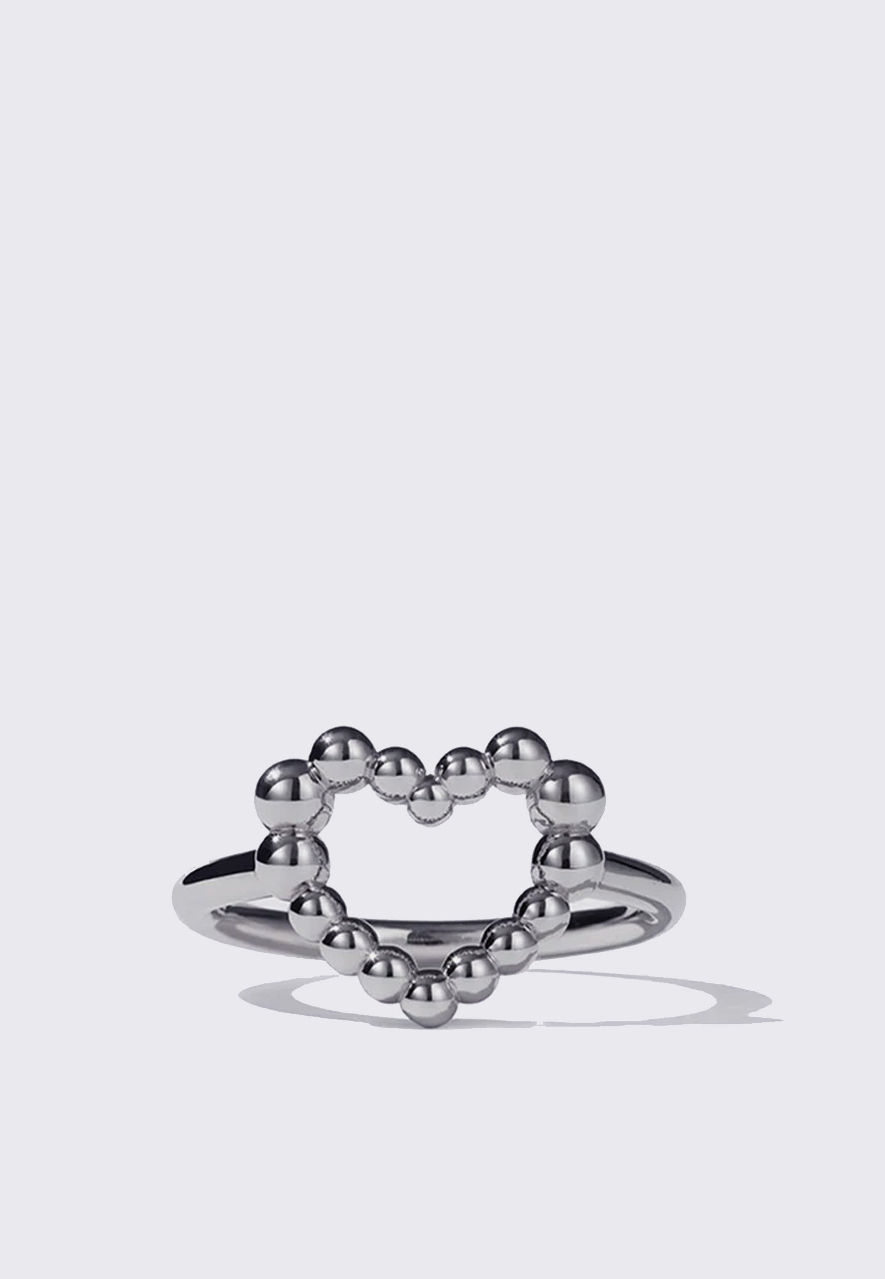 Fizzy Heart Ring - Silver