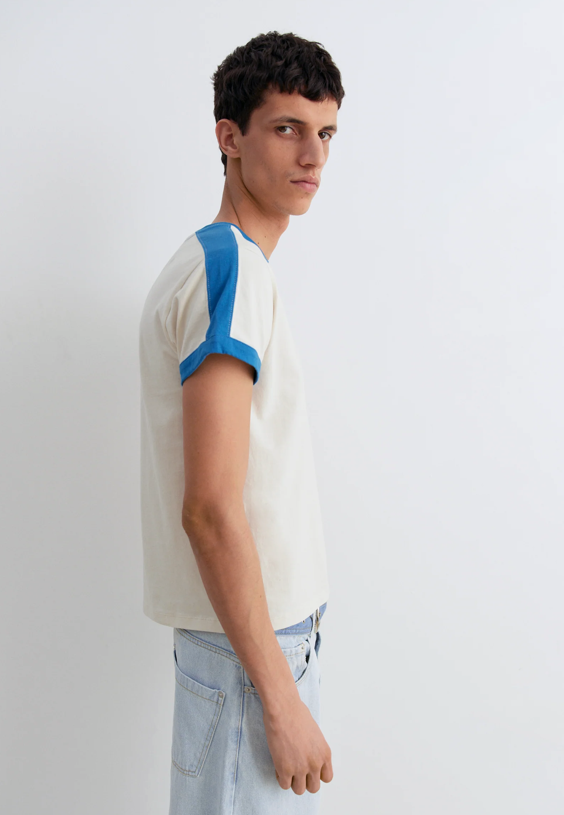 Diego T-Shirt - Grey/Blue