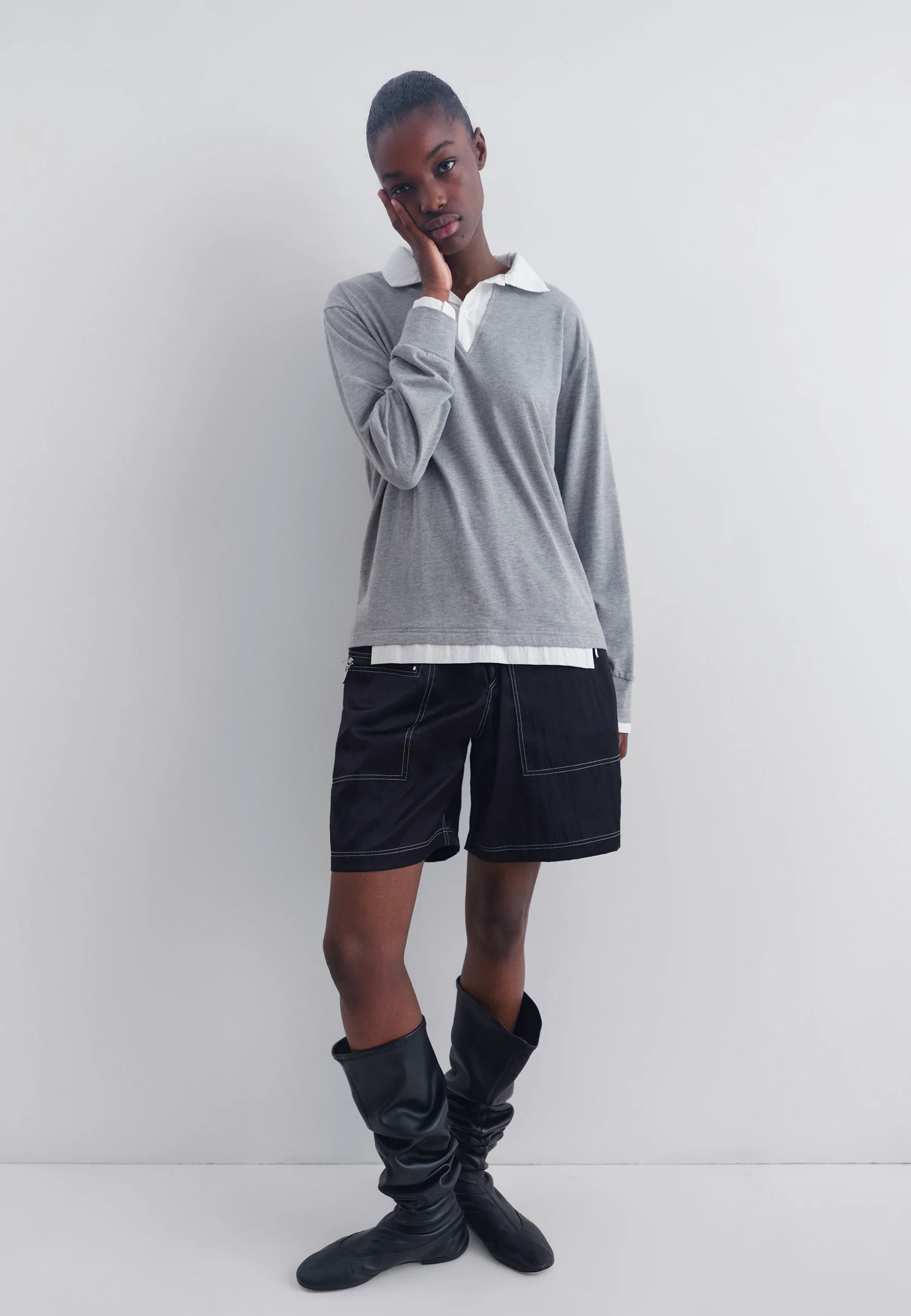 Luis LS Polo - Grey/White