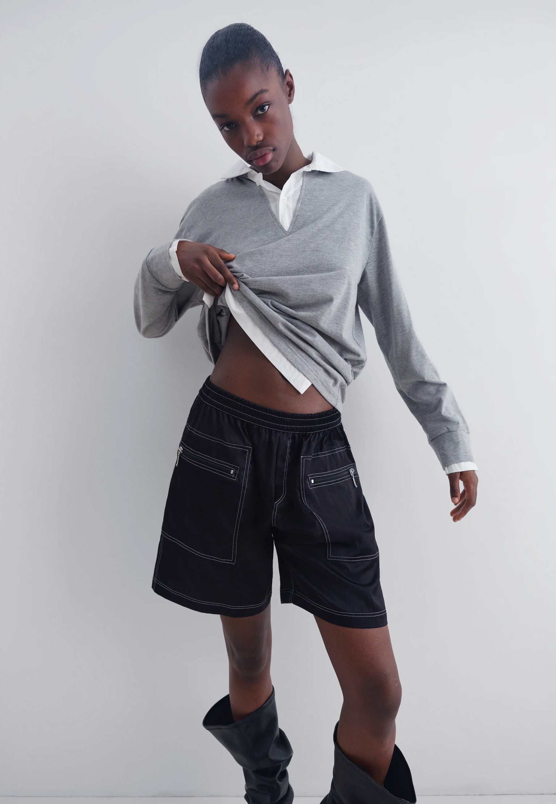 Luis LS Polo - Grey/White