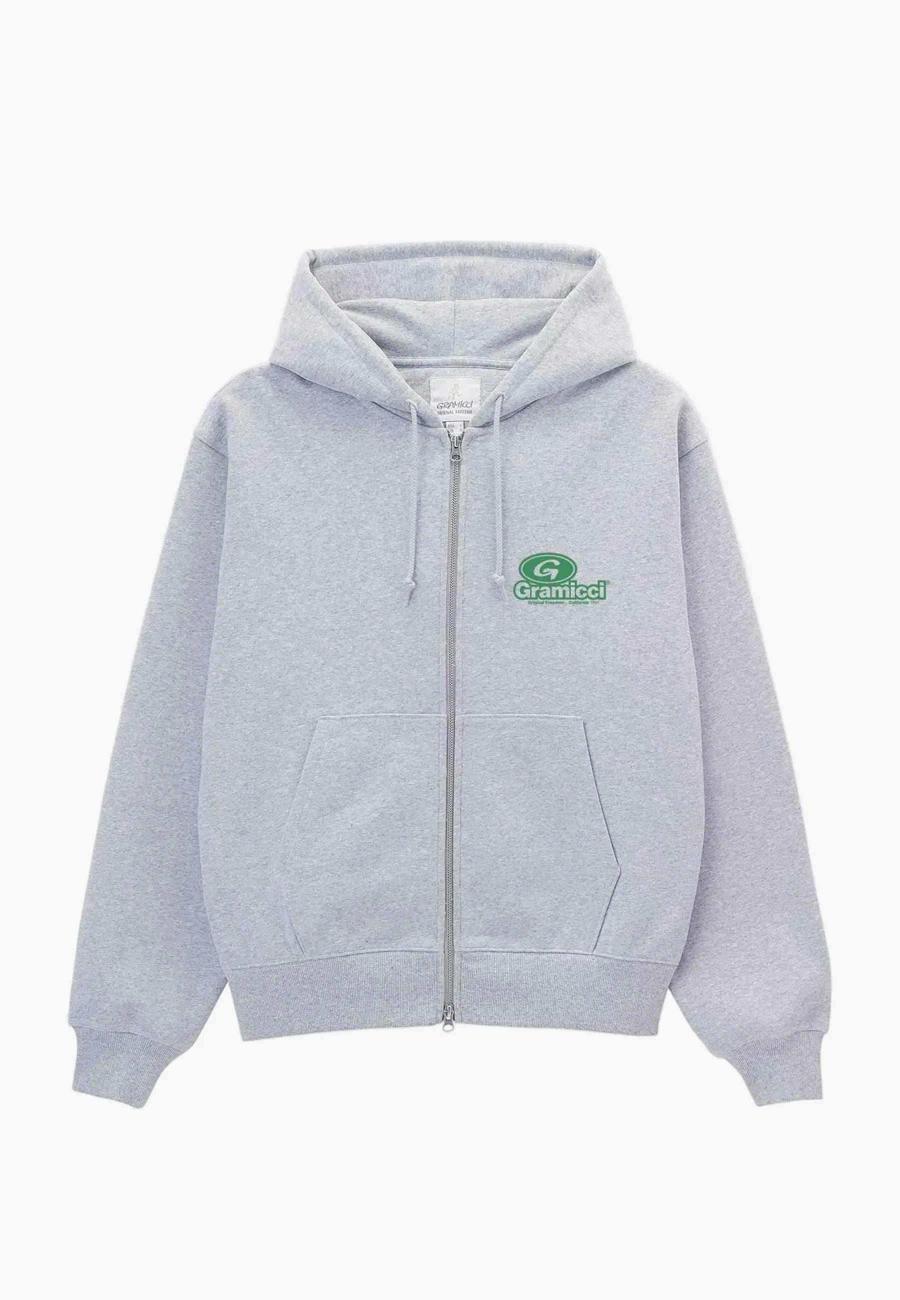 82 Zip Hoodie - Heather Grey