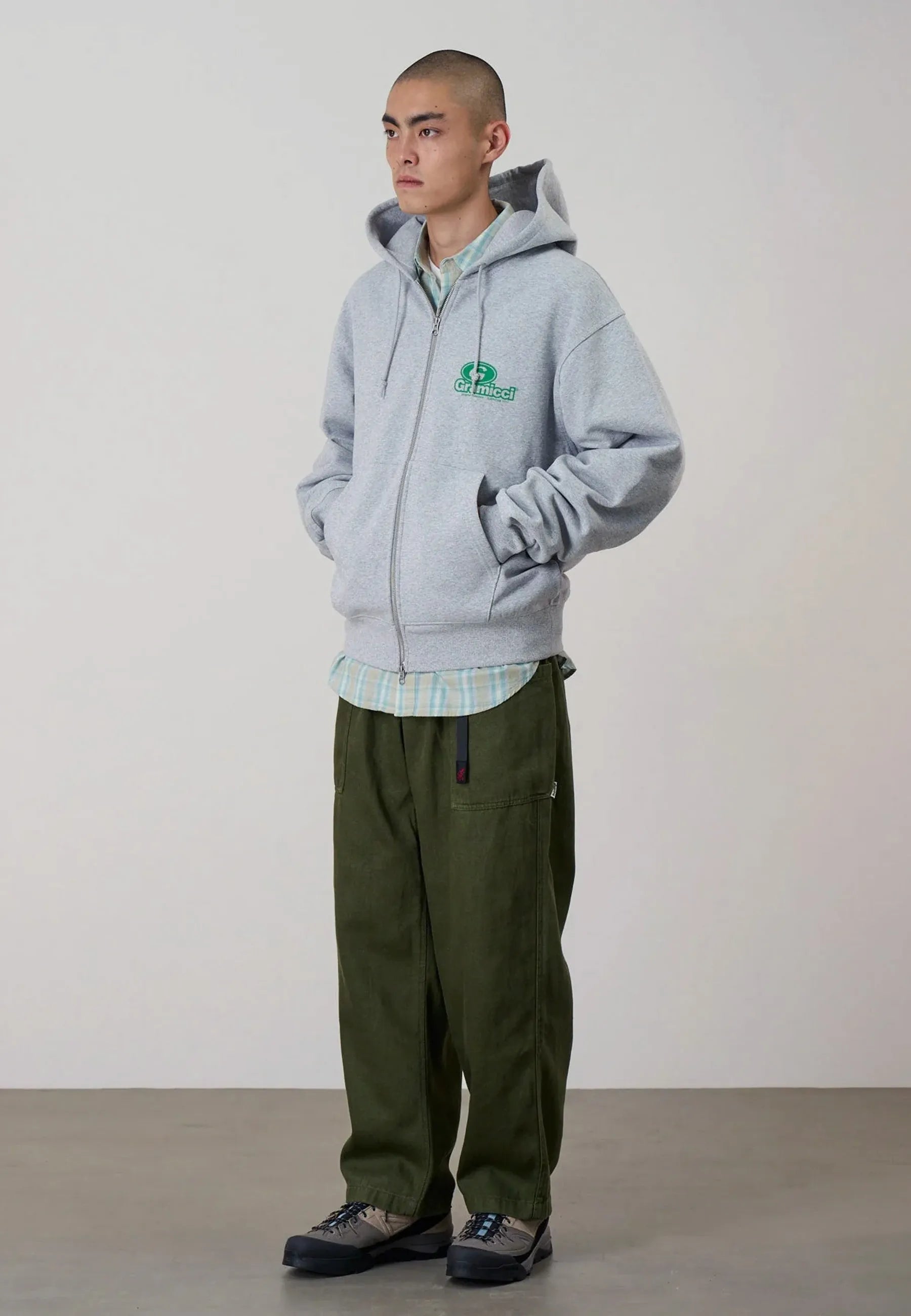 82 Zip Hoodie - Heather Grey