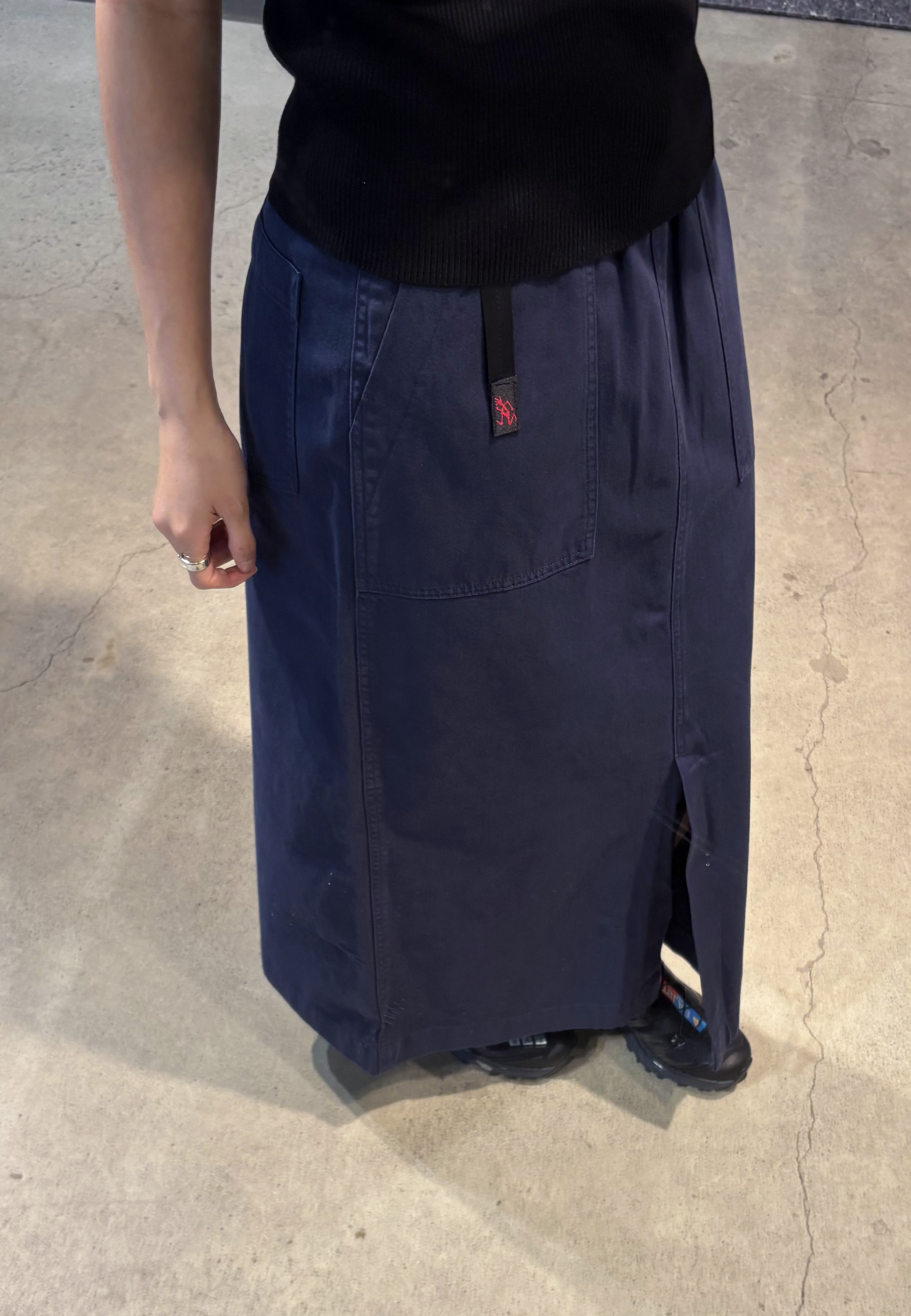 Long Baker Skirt - Navy Pigment