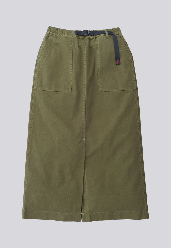 Long Baker Skirt - olive