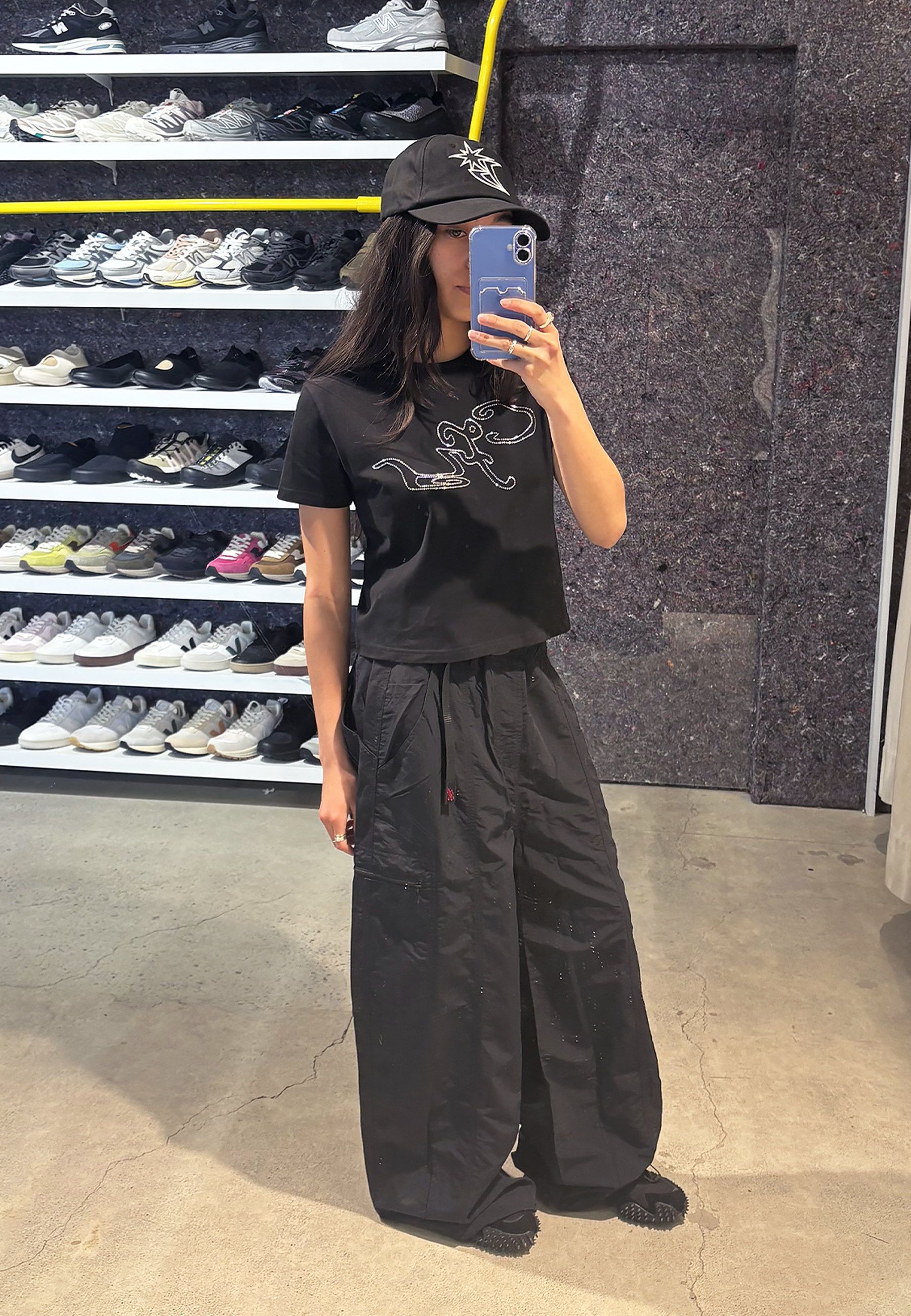 Nylon Balloon Pant - Black