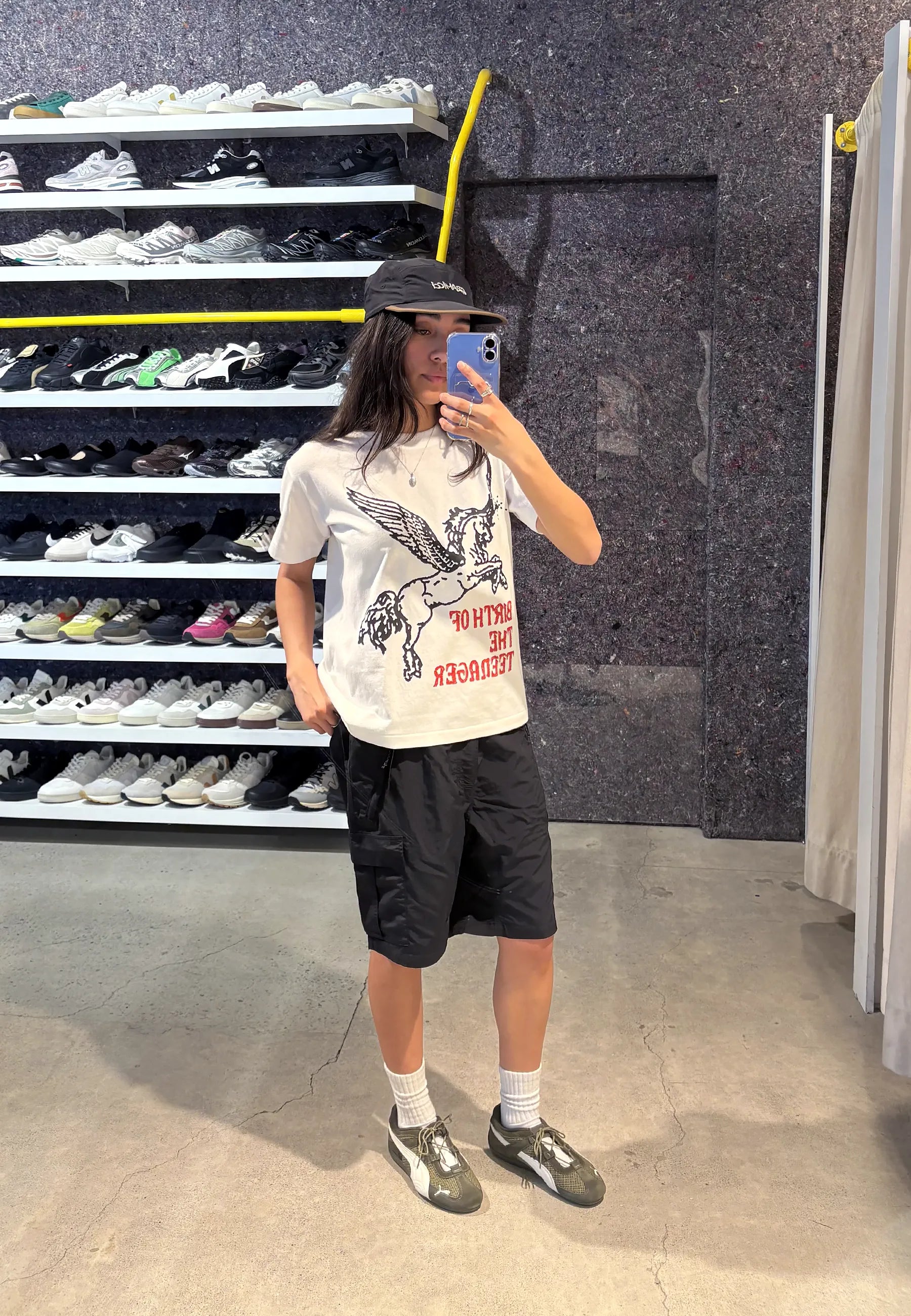 Nylon Explorer Cargo Short - Black