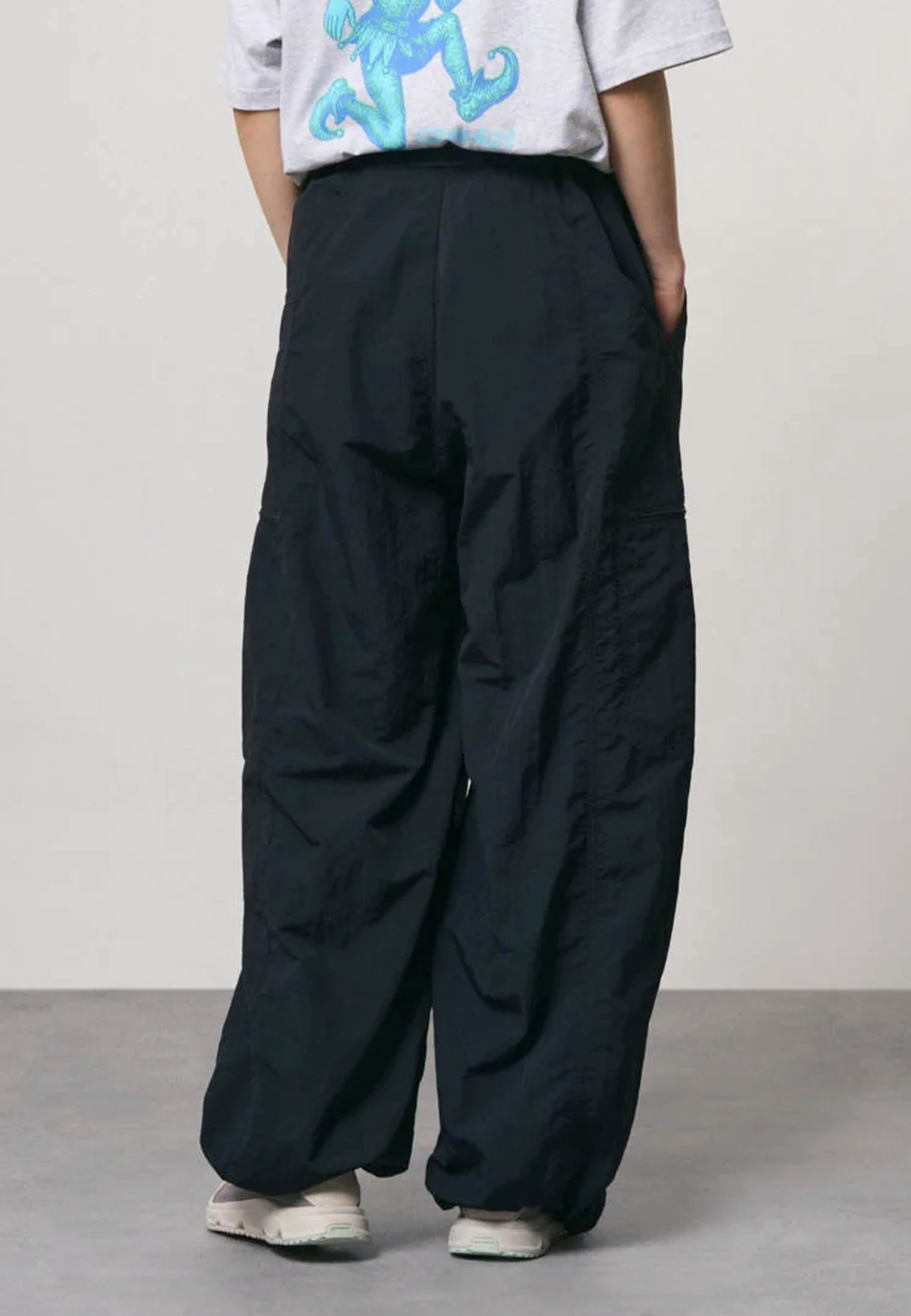 Women's Nylon Balloon Pant - Black
