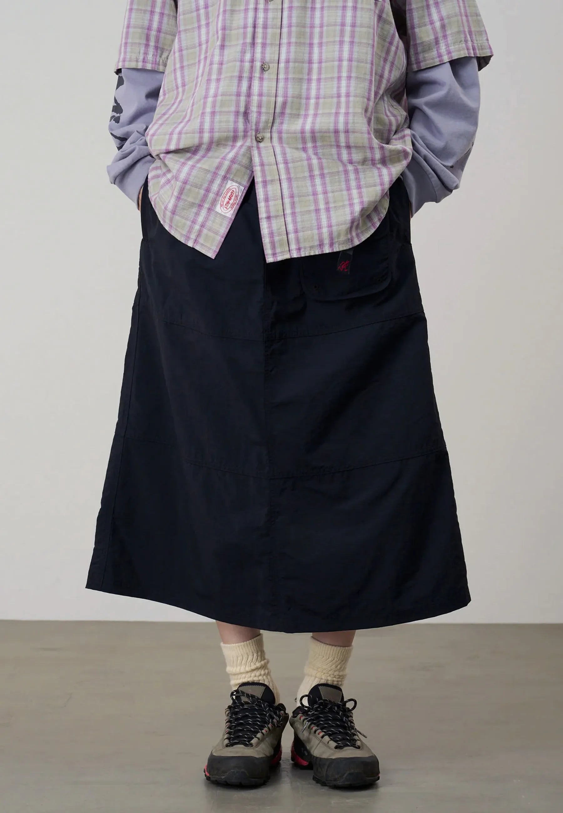 Nylon Utility Skirt - Black