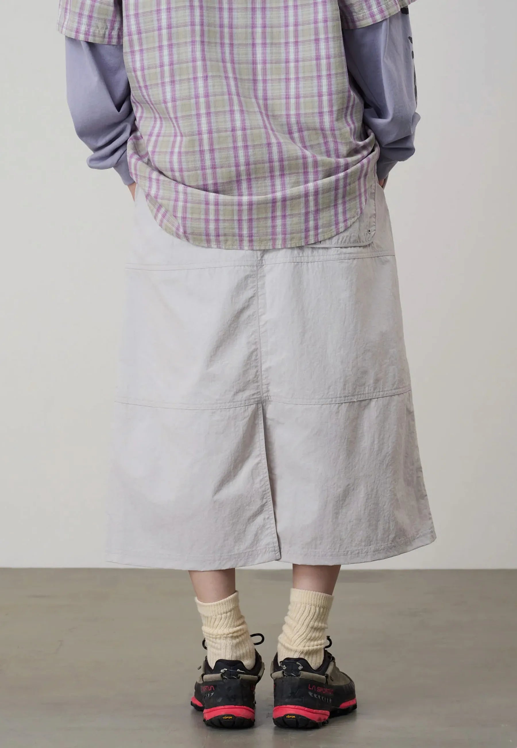 Nylon Utility Skirt - Ecru