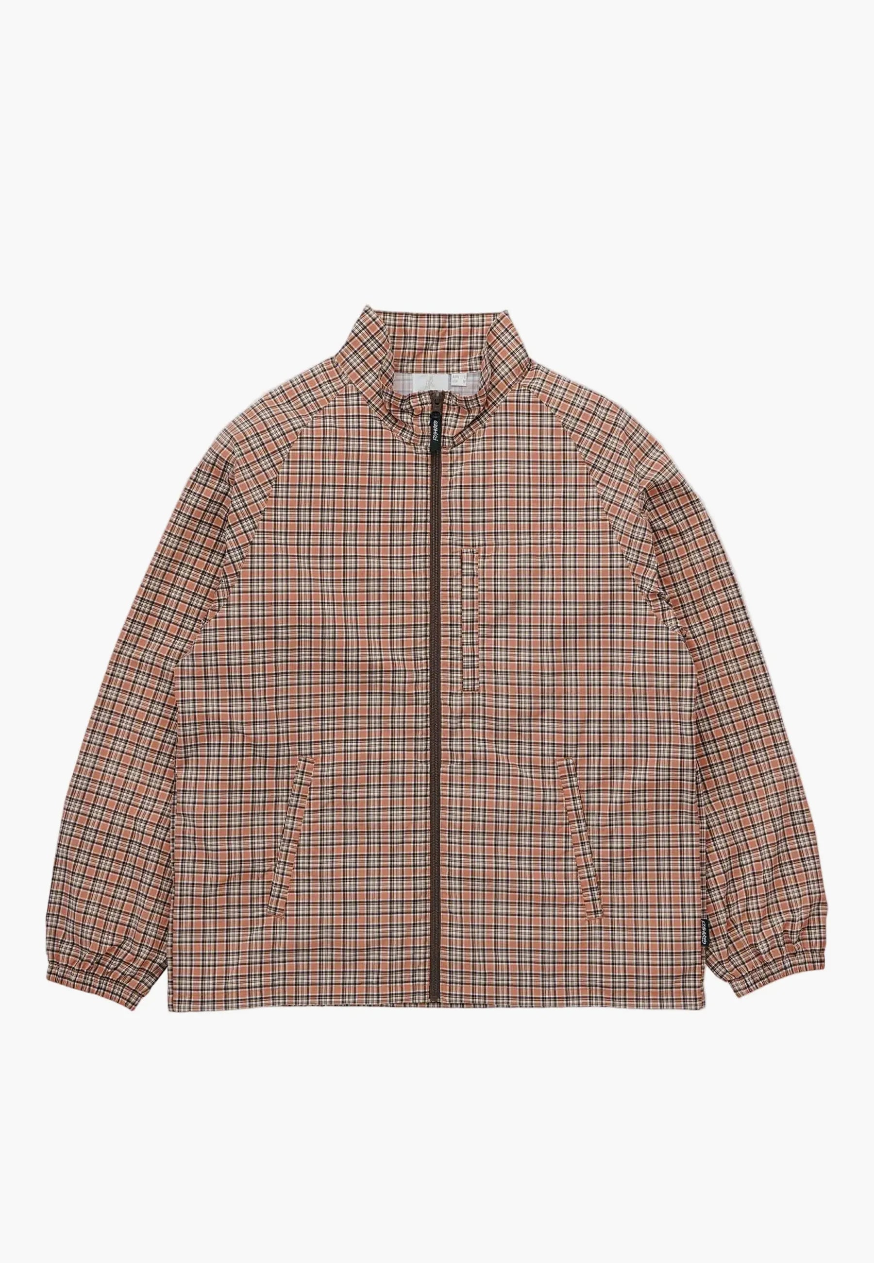 Checkered Shell Jacket - Brick Check