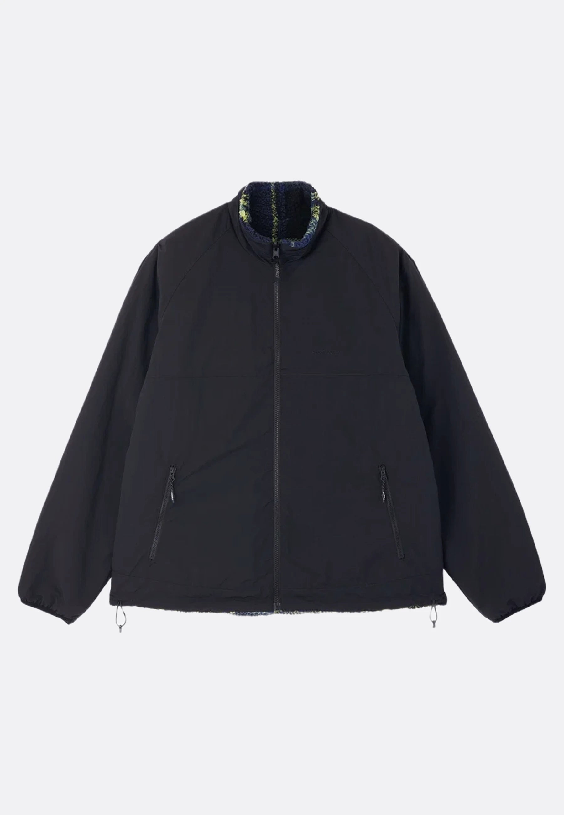 Reversible Sherpa Plaid Jacket - Plaid/Black