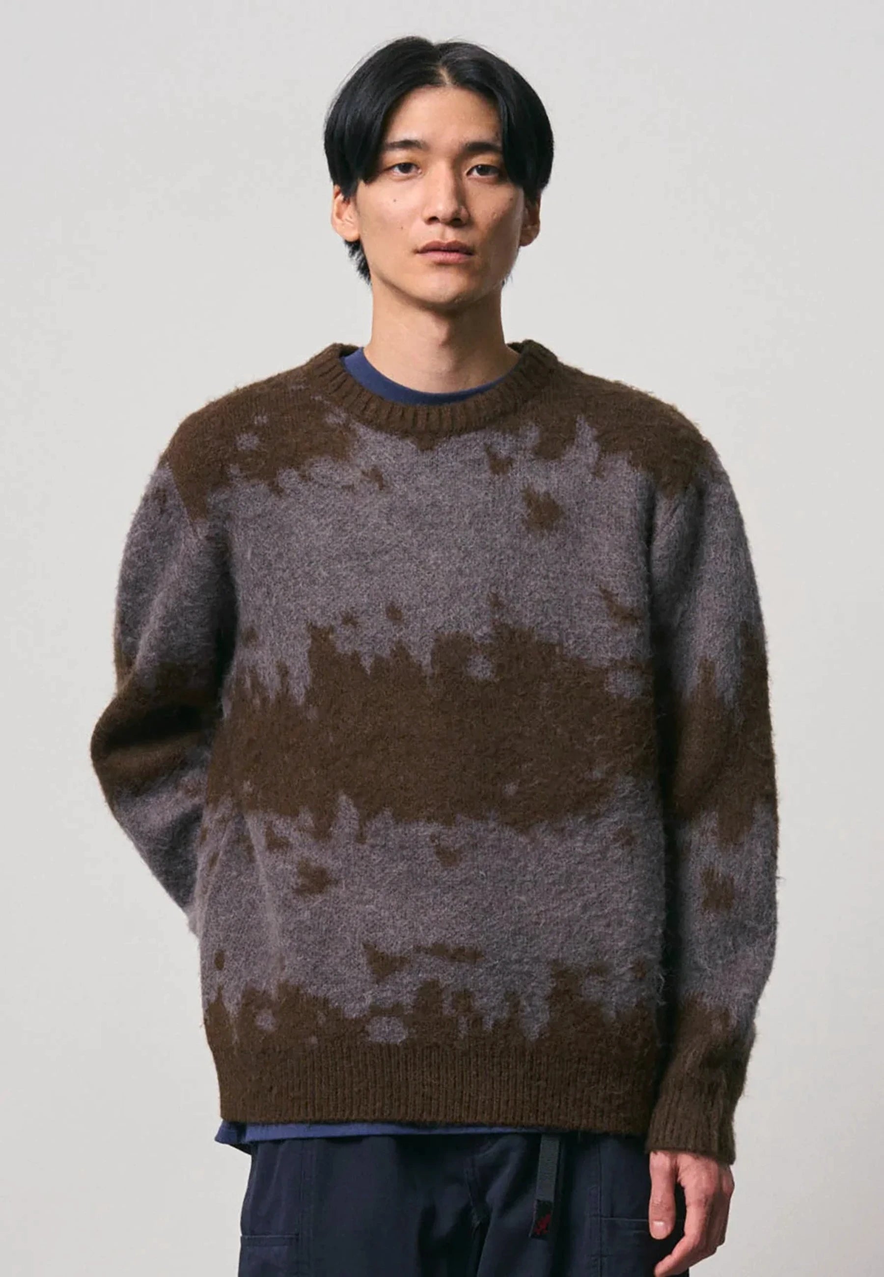 Mohair Splatter Sweater - Slate Splatter