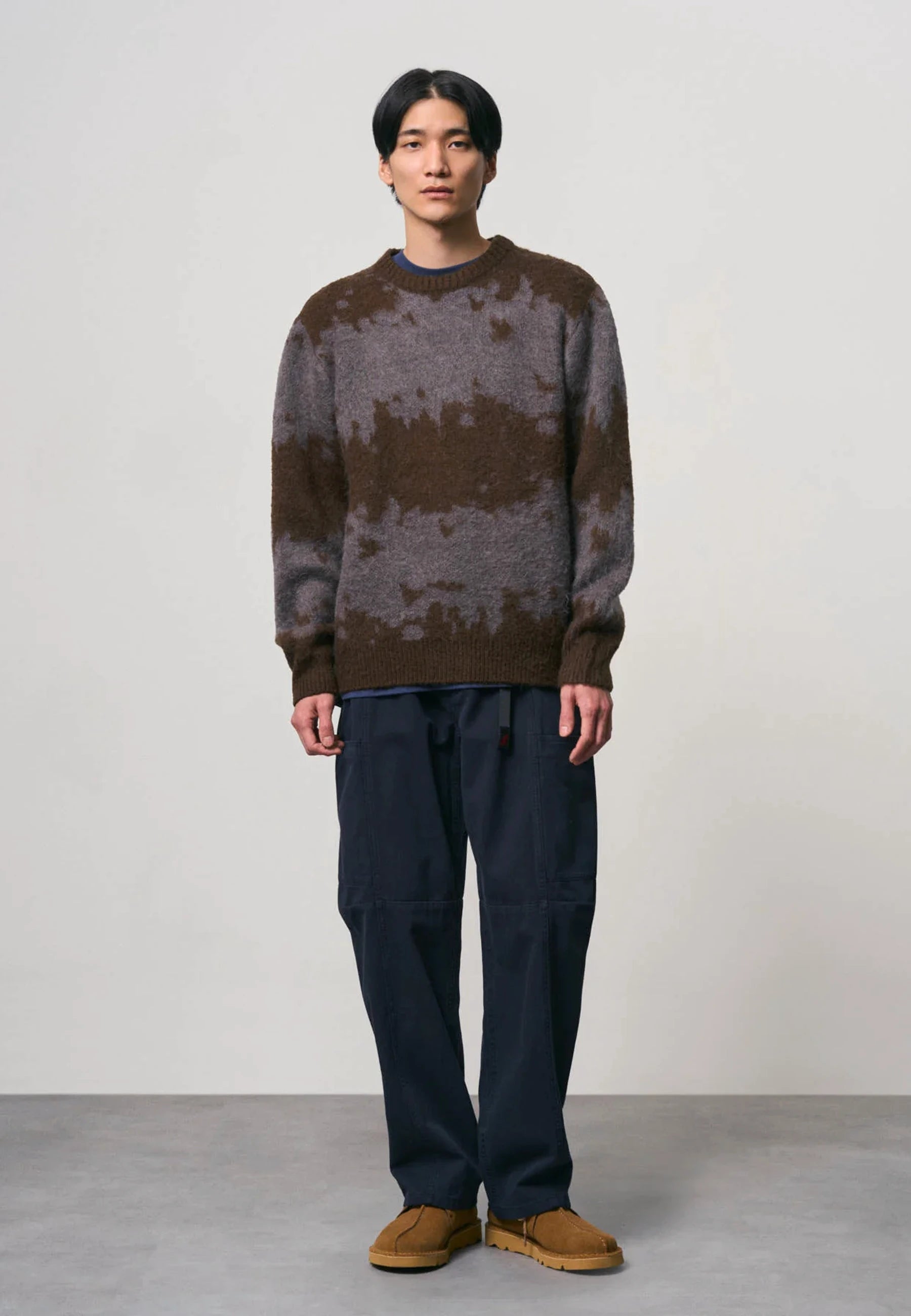 Mohair Splatter Sweater - Slate Splatter