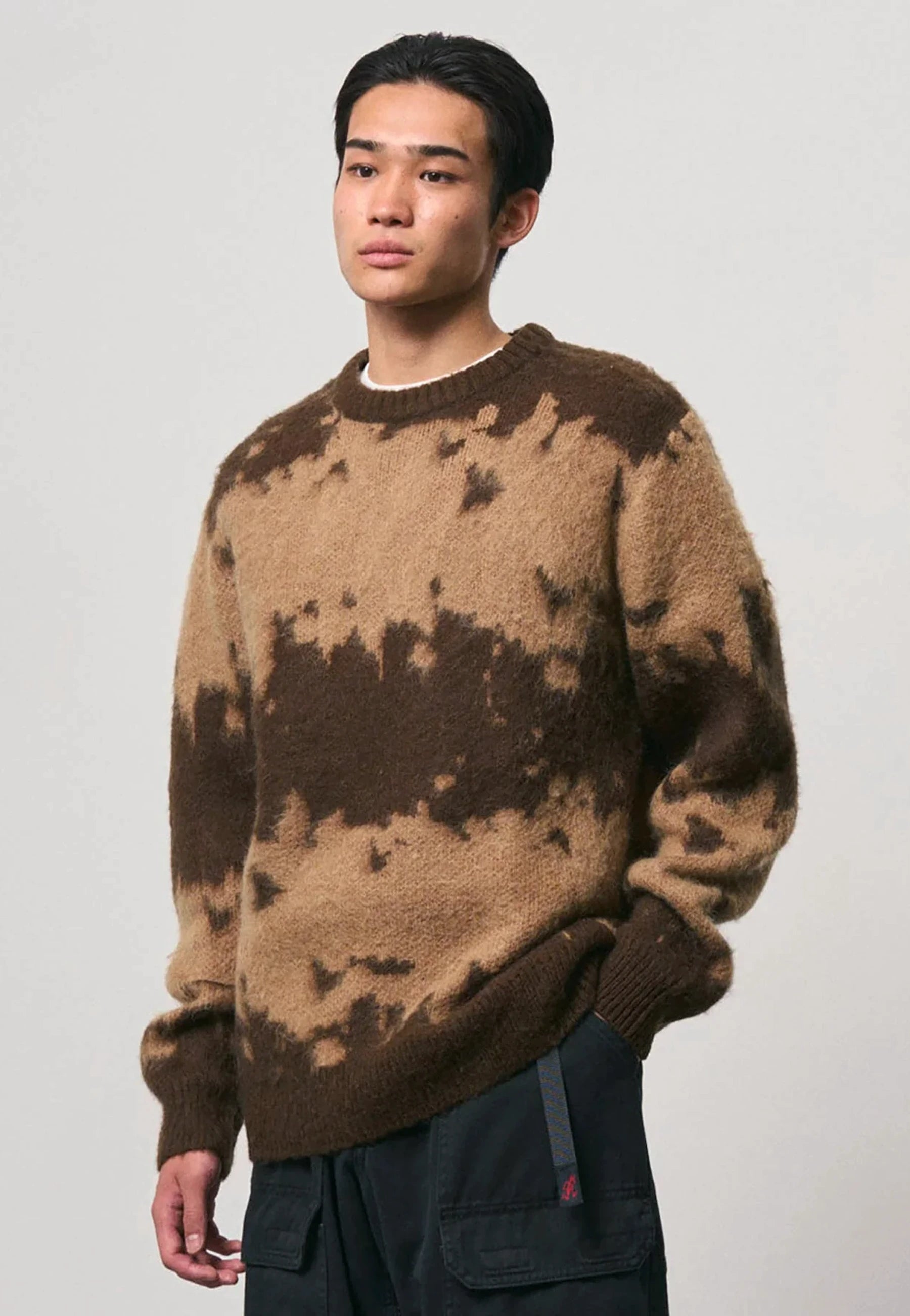 Mohair Splatter Sweater - Taupe Splatter