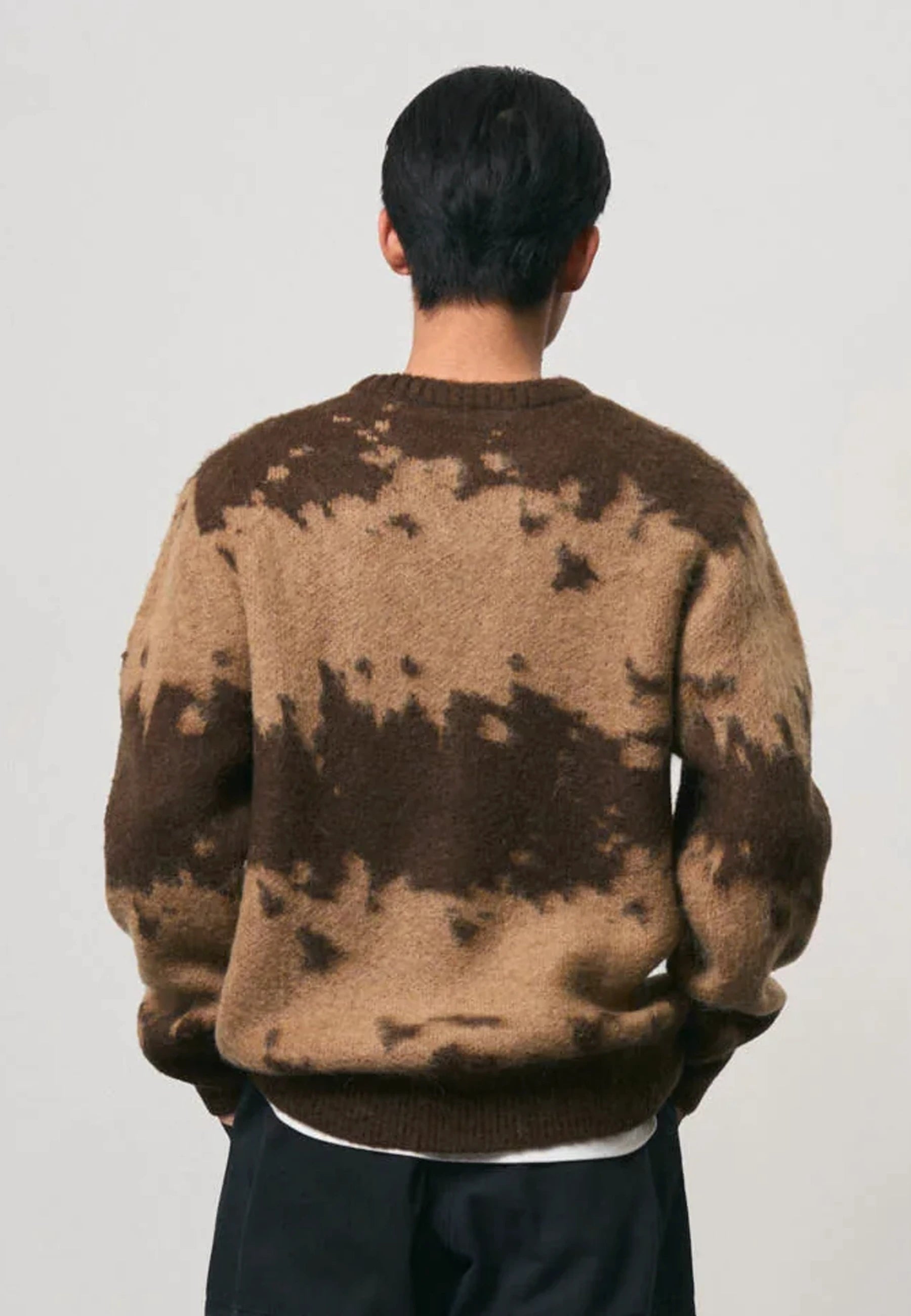 Mohair Splatter Sweater - Taupe Splatter