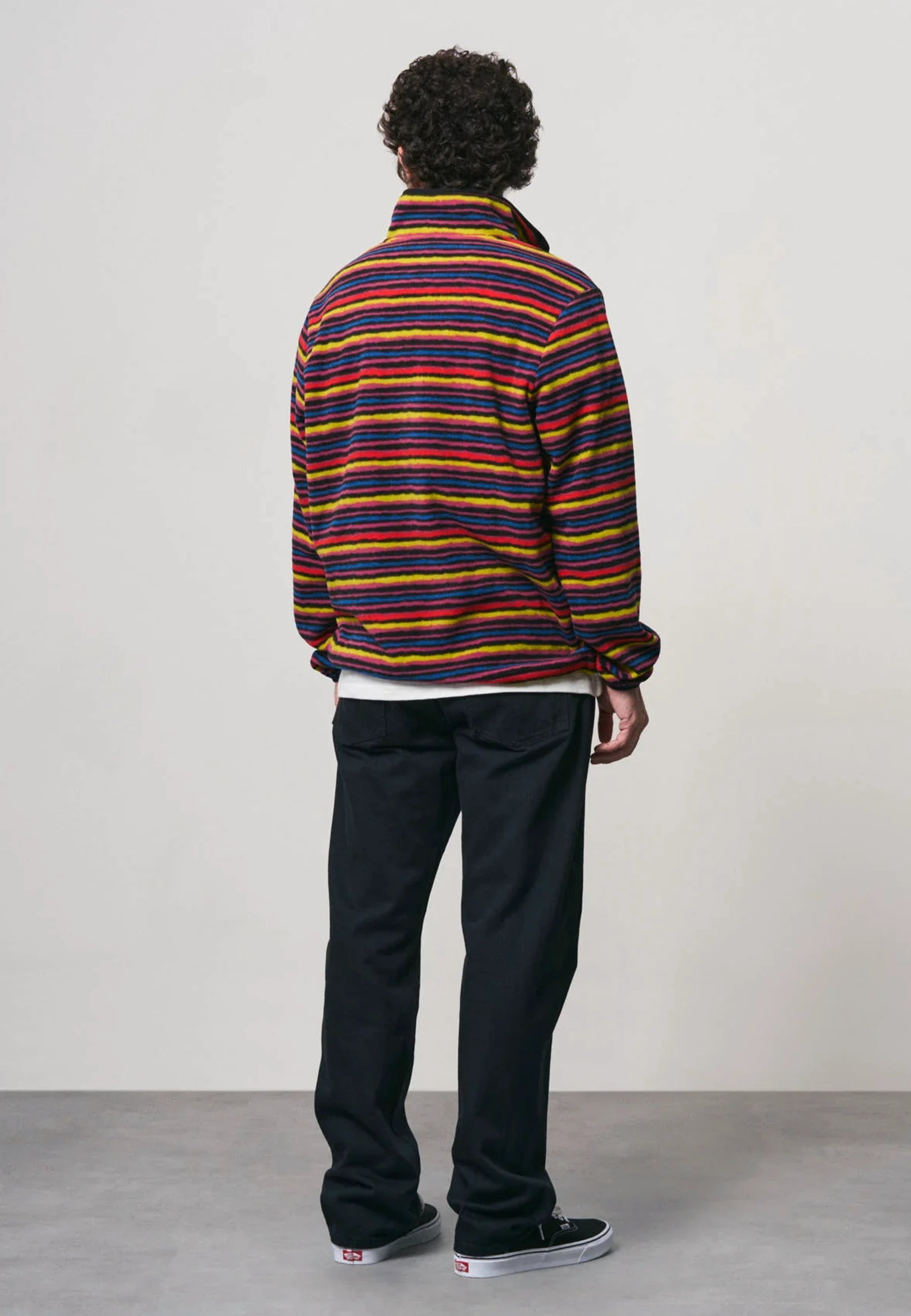 Thermal Fleece Pullover - Multi Stripe