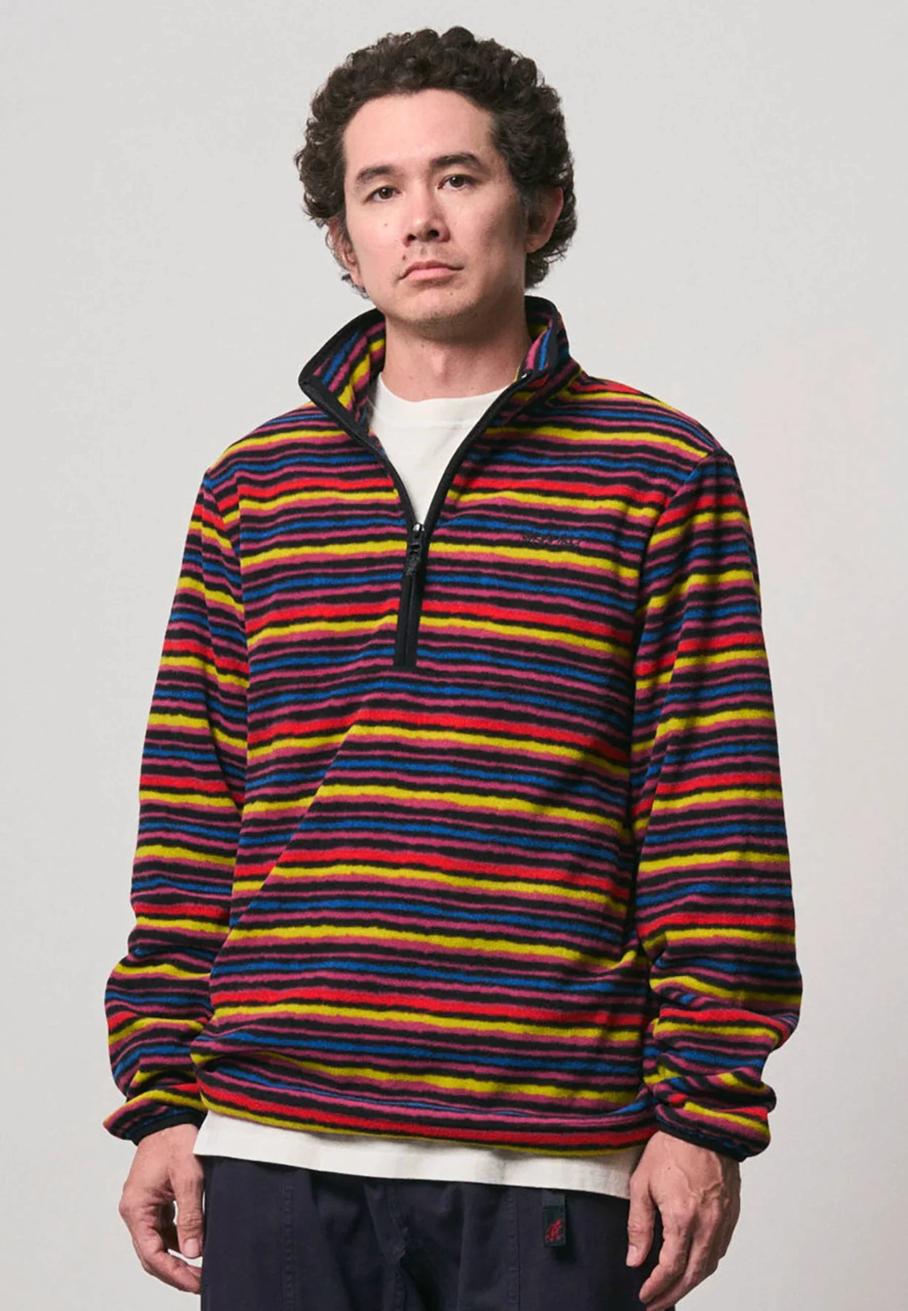 Thermal Fleece Pullover - Multi Stripe