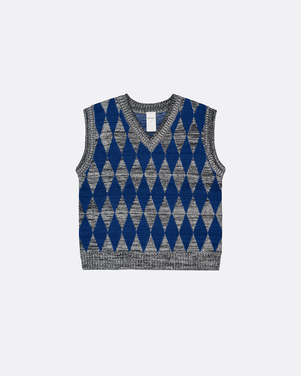 Jarman Vest - Diamond Jacquard