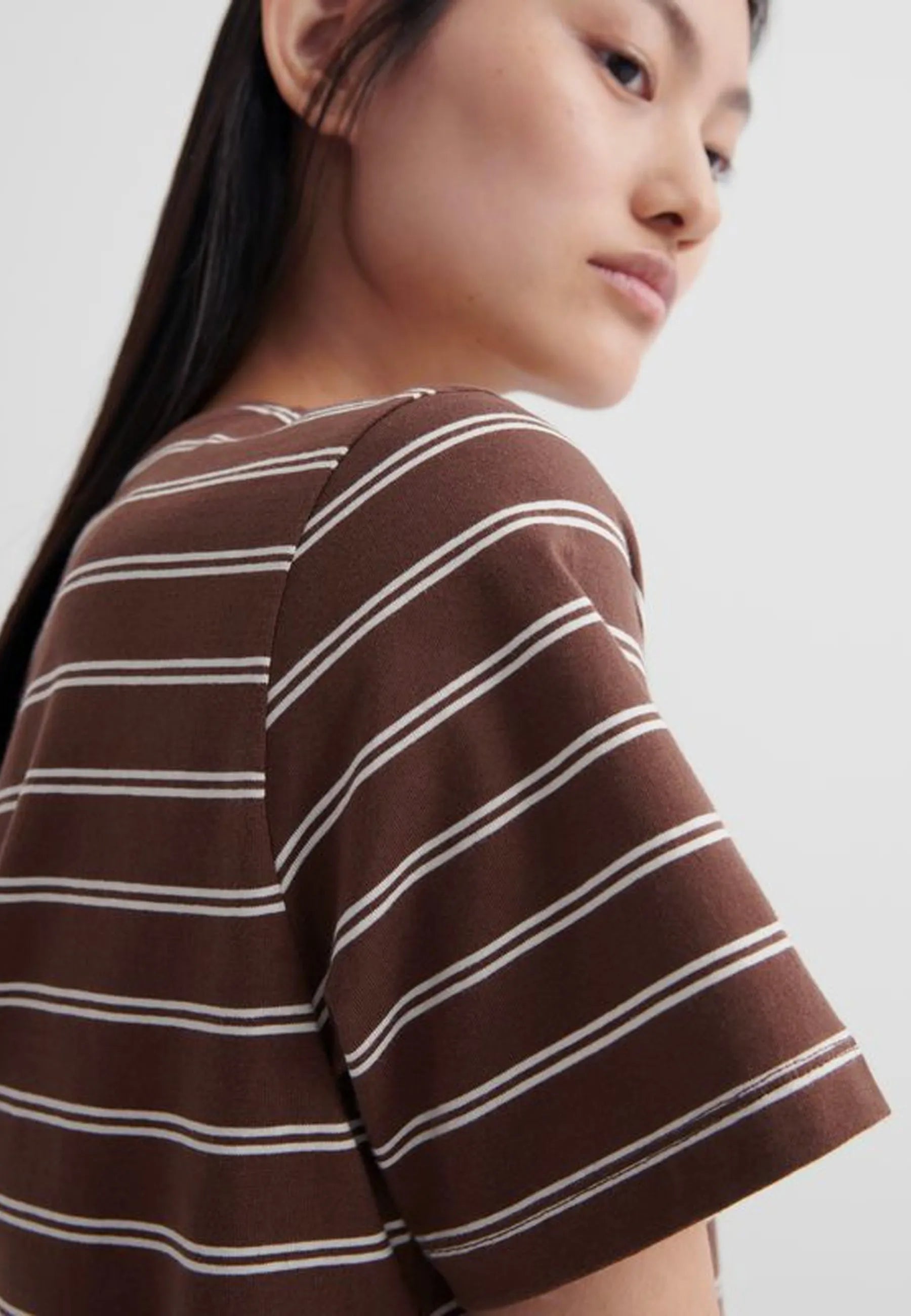 Classic T-Shirt - Brown Stripe