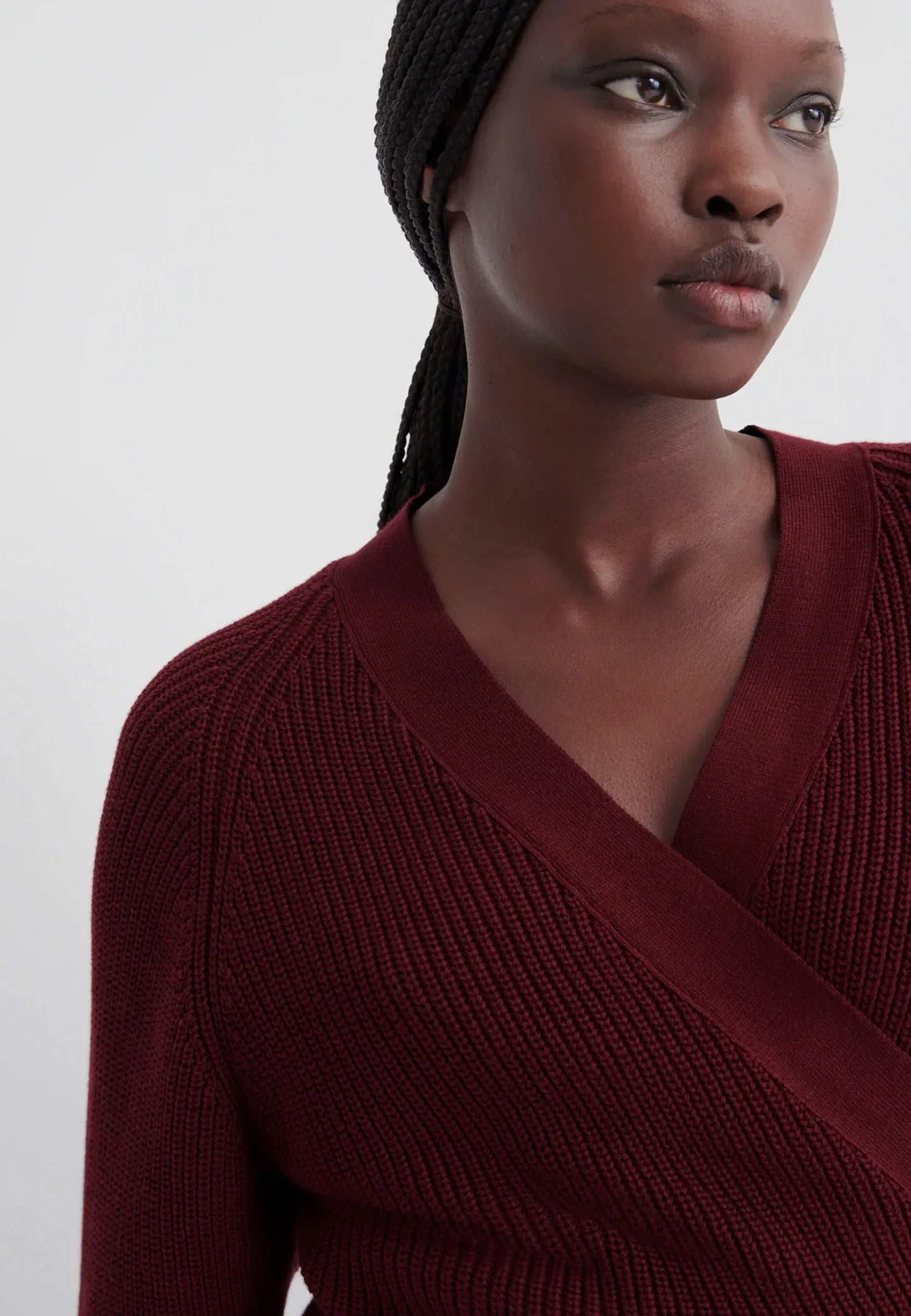 Composure Cardigan - Maroon