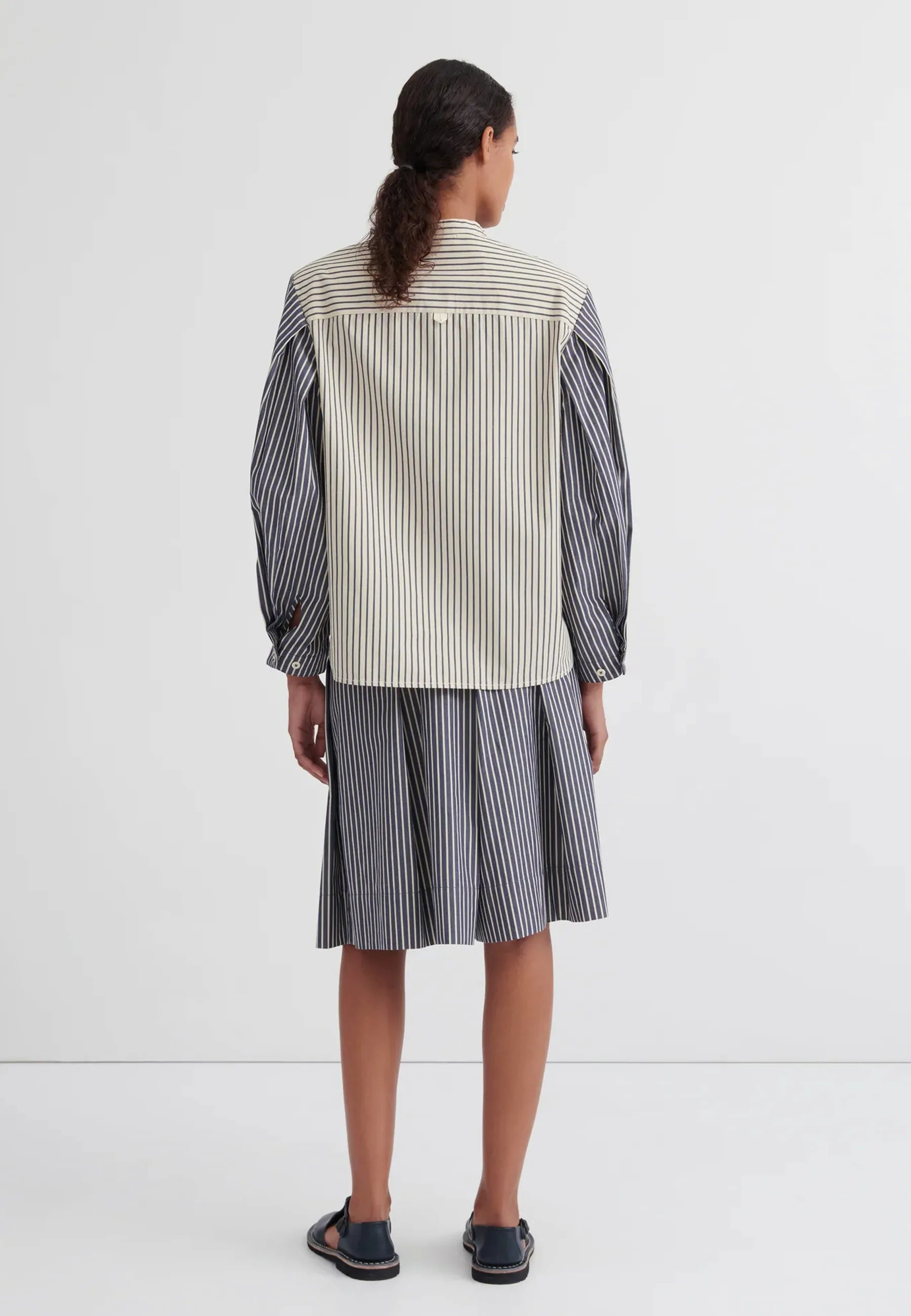 Curate Shirt - Ecru Stripe