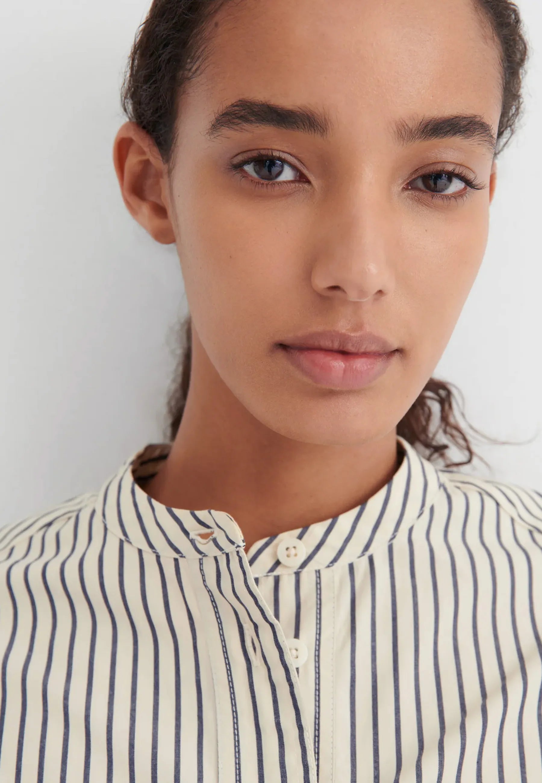 Curate Shirt - Ecru Stripe