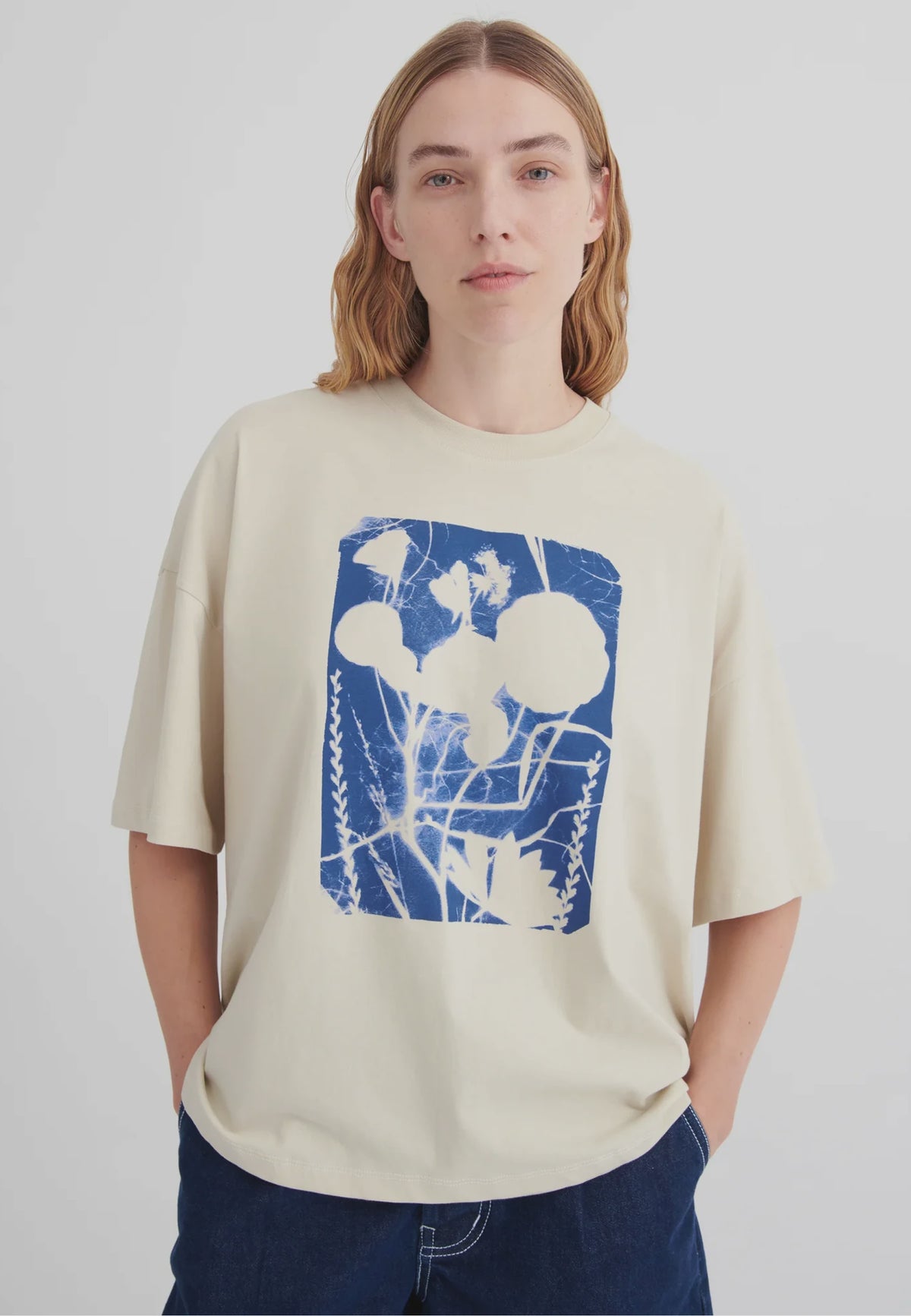 Cyanotype Tee - Stone