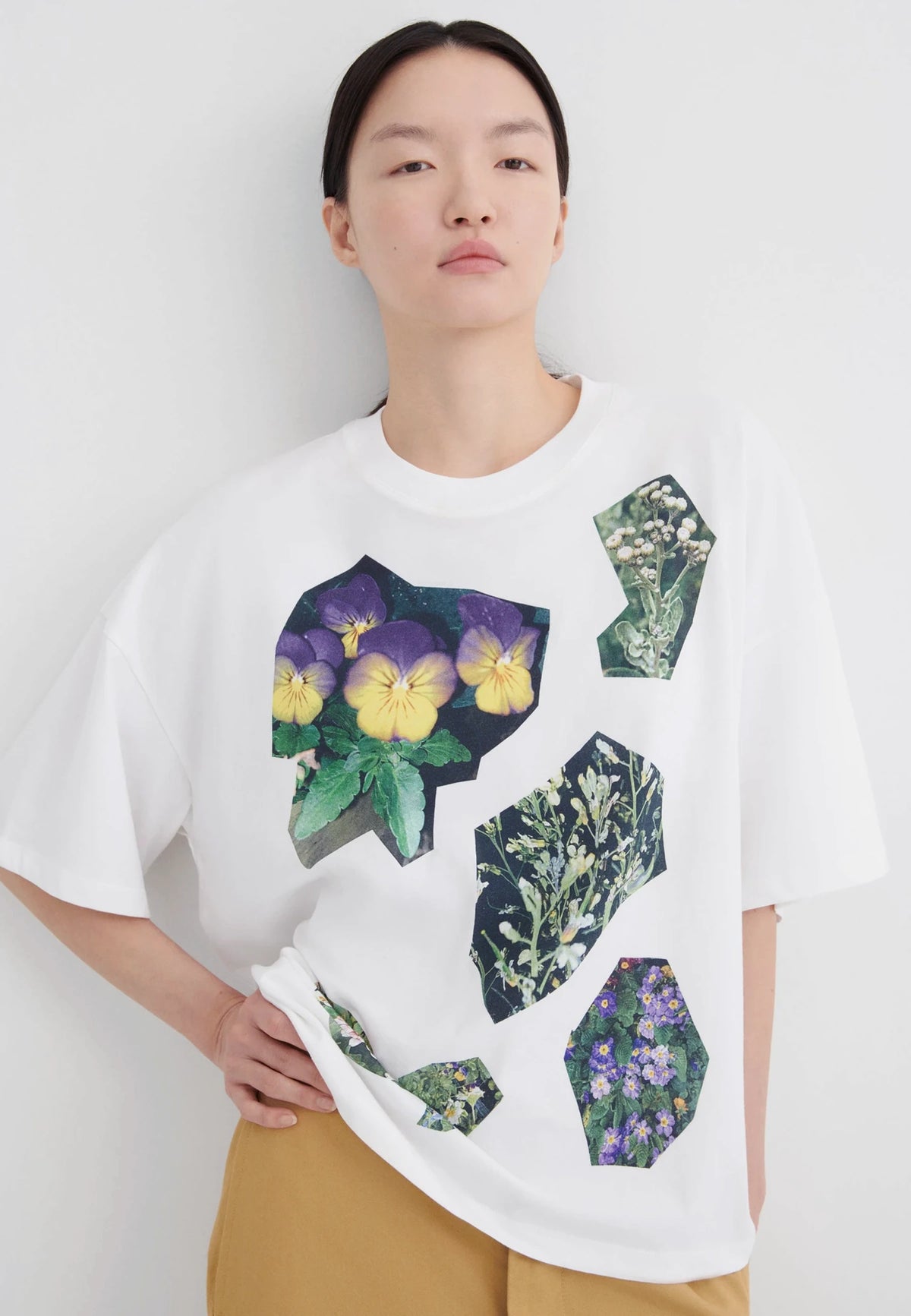 Decoupage Tee - White
