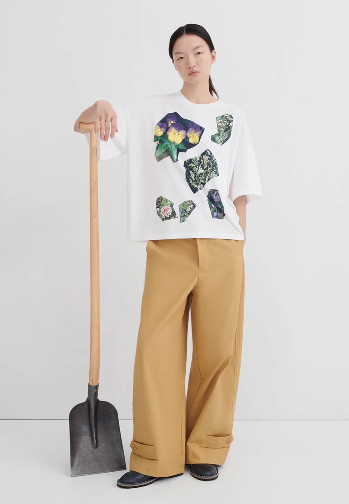 Decoupage Tee - White