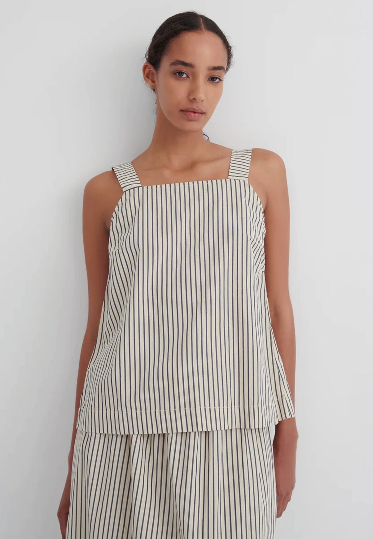 Elle Top - Ecru Stripe
