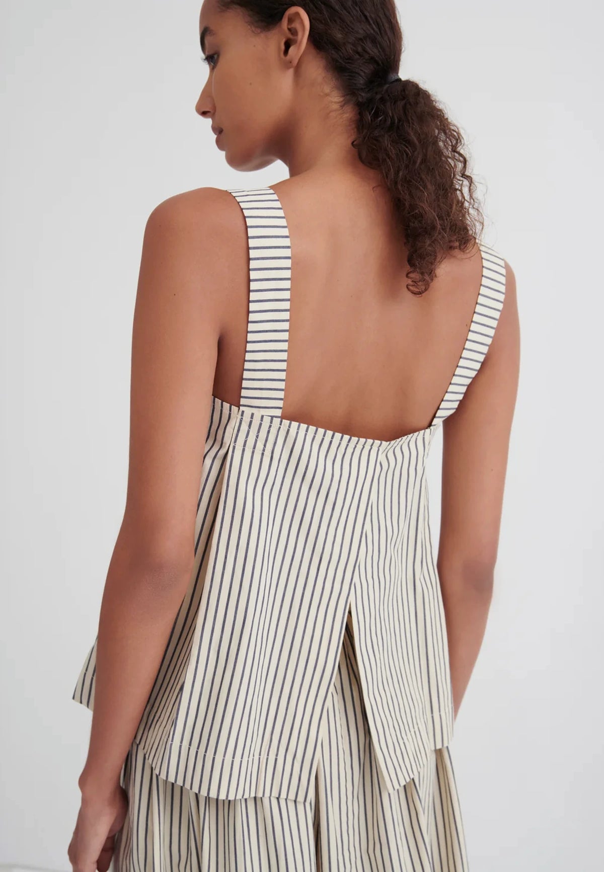 Elle Top - Ecru Stripe