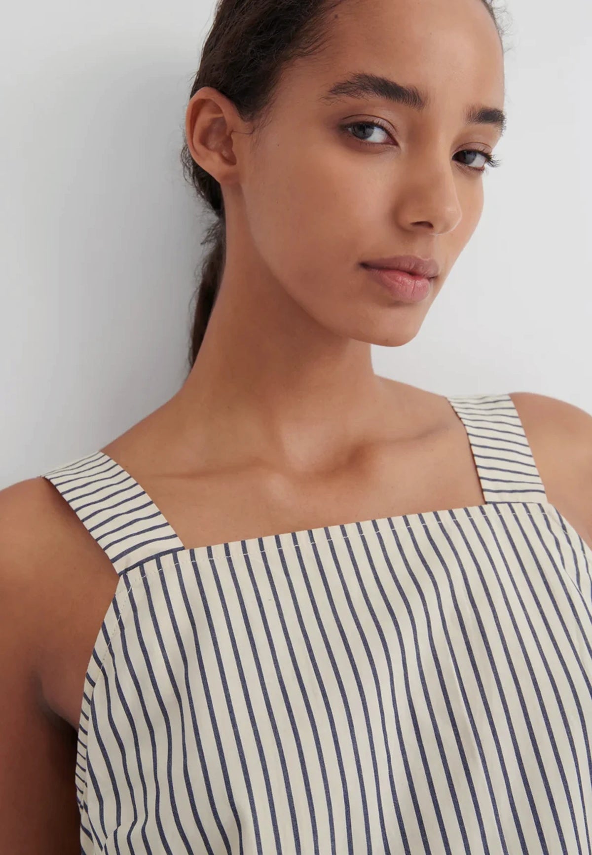 Elle Top - Ecru Stripe